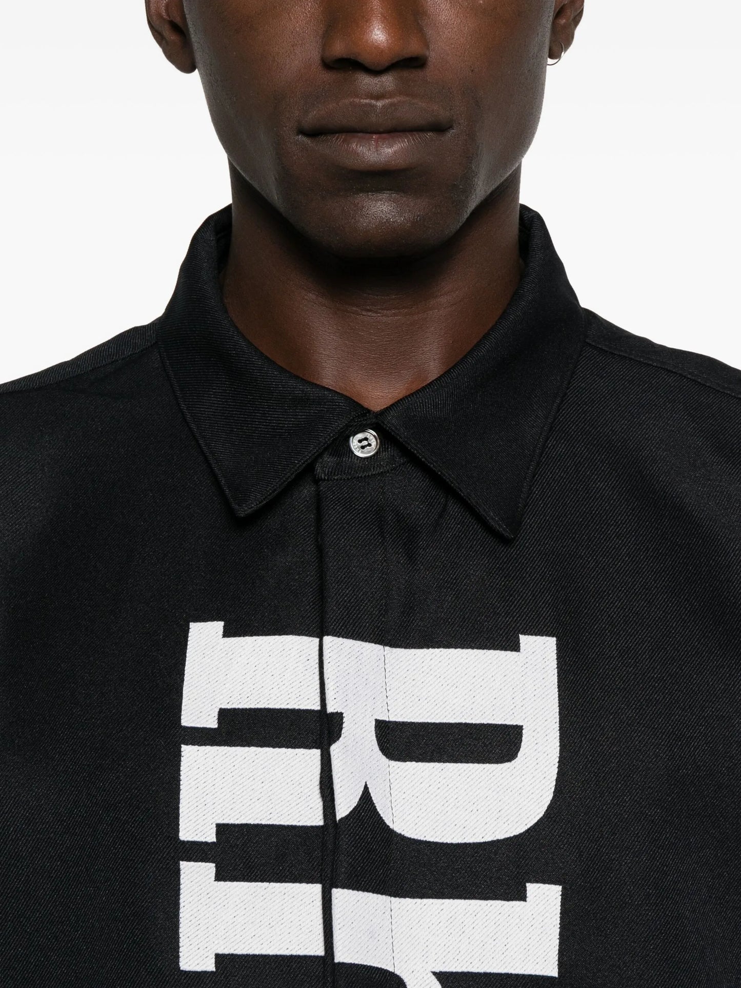 logo-print shirt
