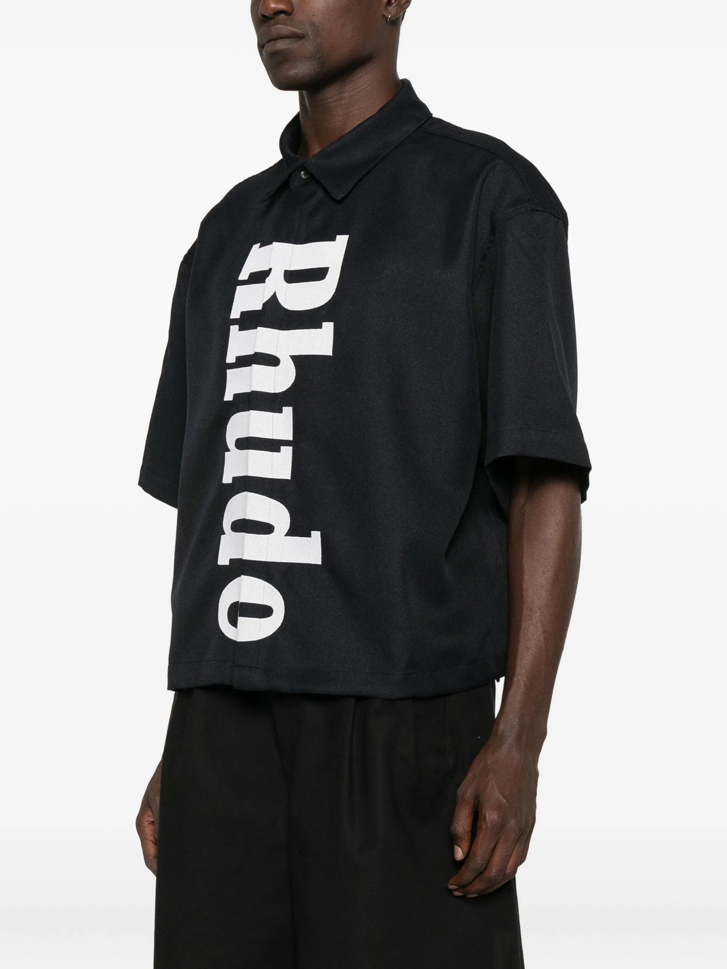 logo-print shirt