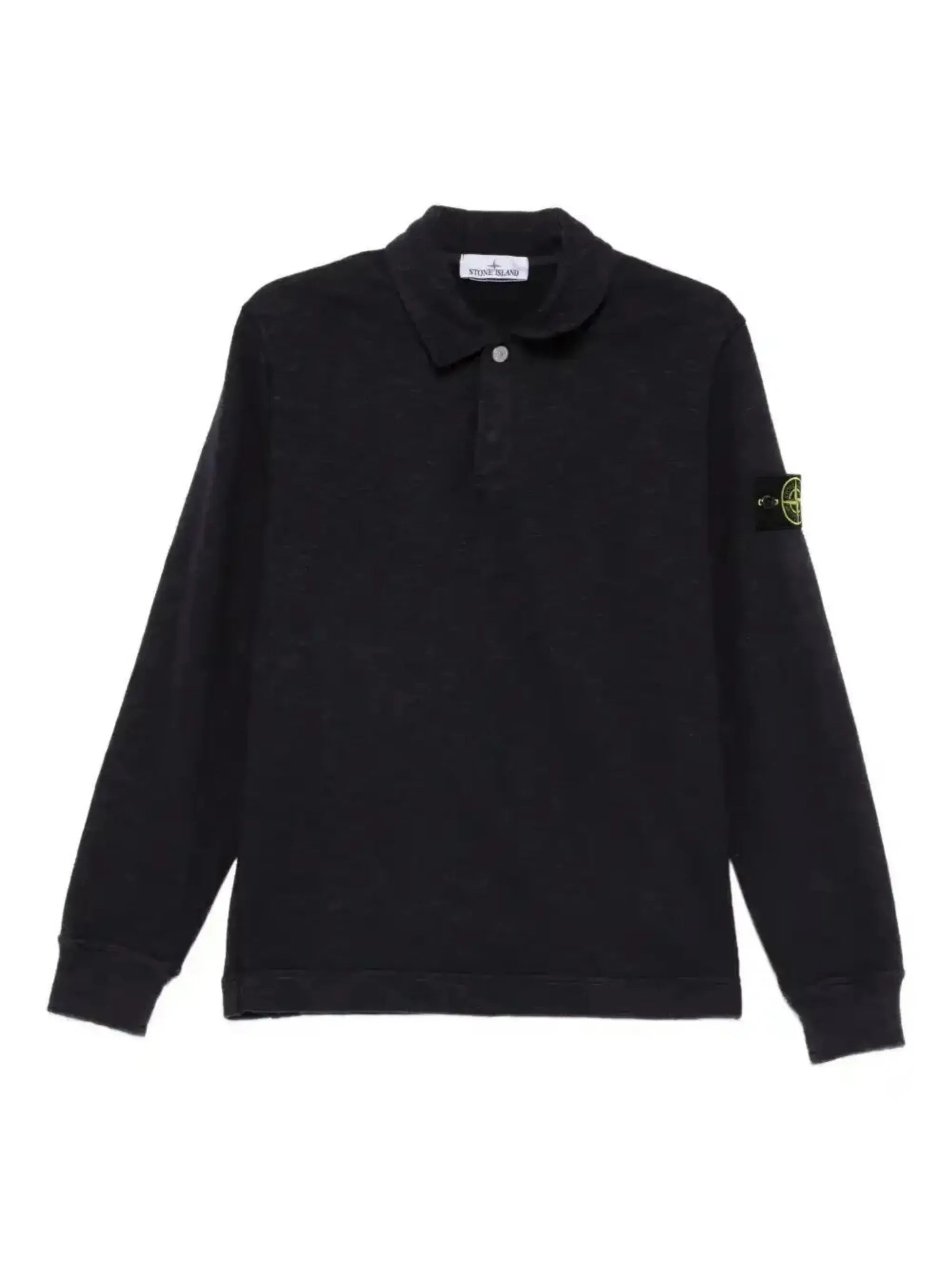 badge-detail polo shirt