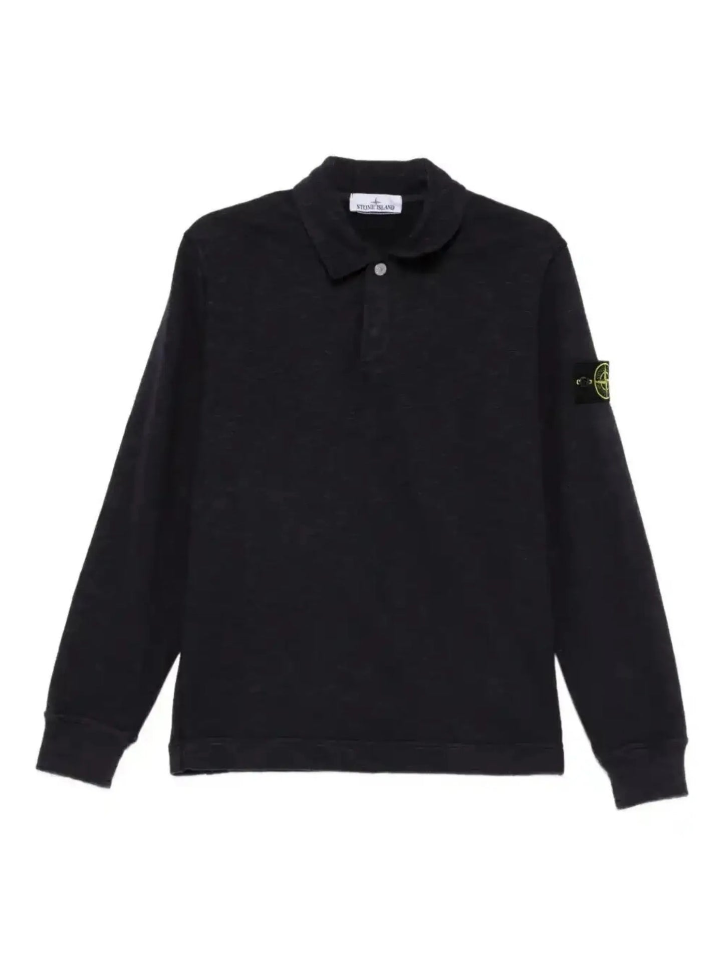 badge-detail polo shirt