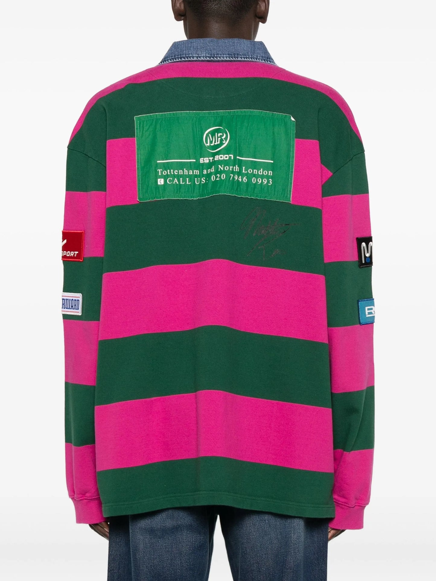 striped rugby polo shirt