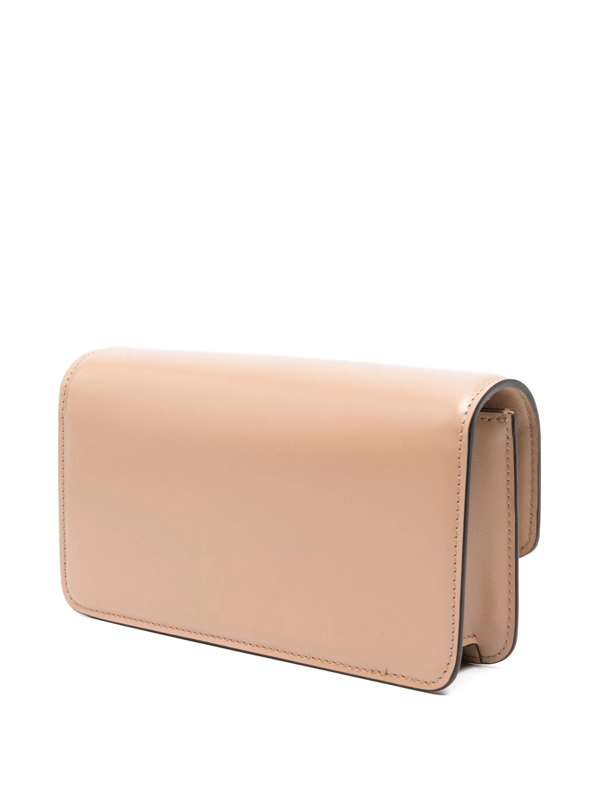 VLogo-signature leather shoulder bag