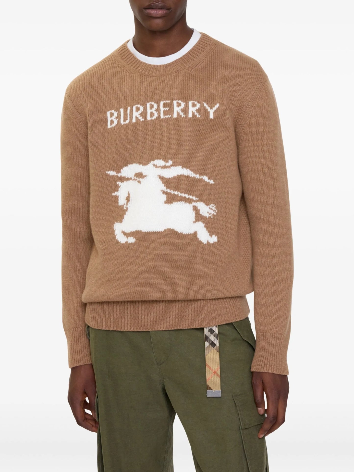 equestrian-knight wool-blend sweater