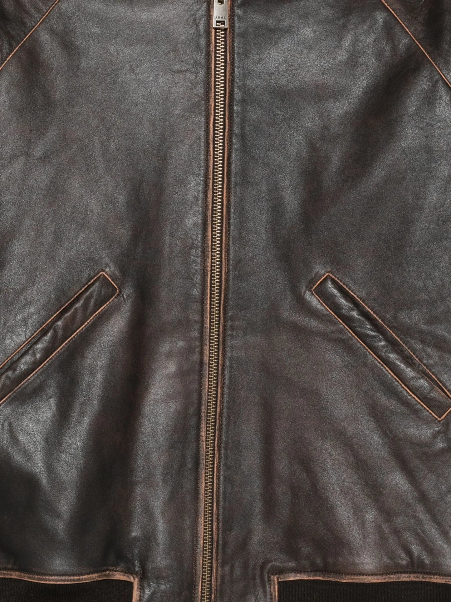 Azzura leather bomber jacket
