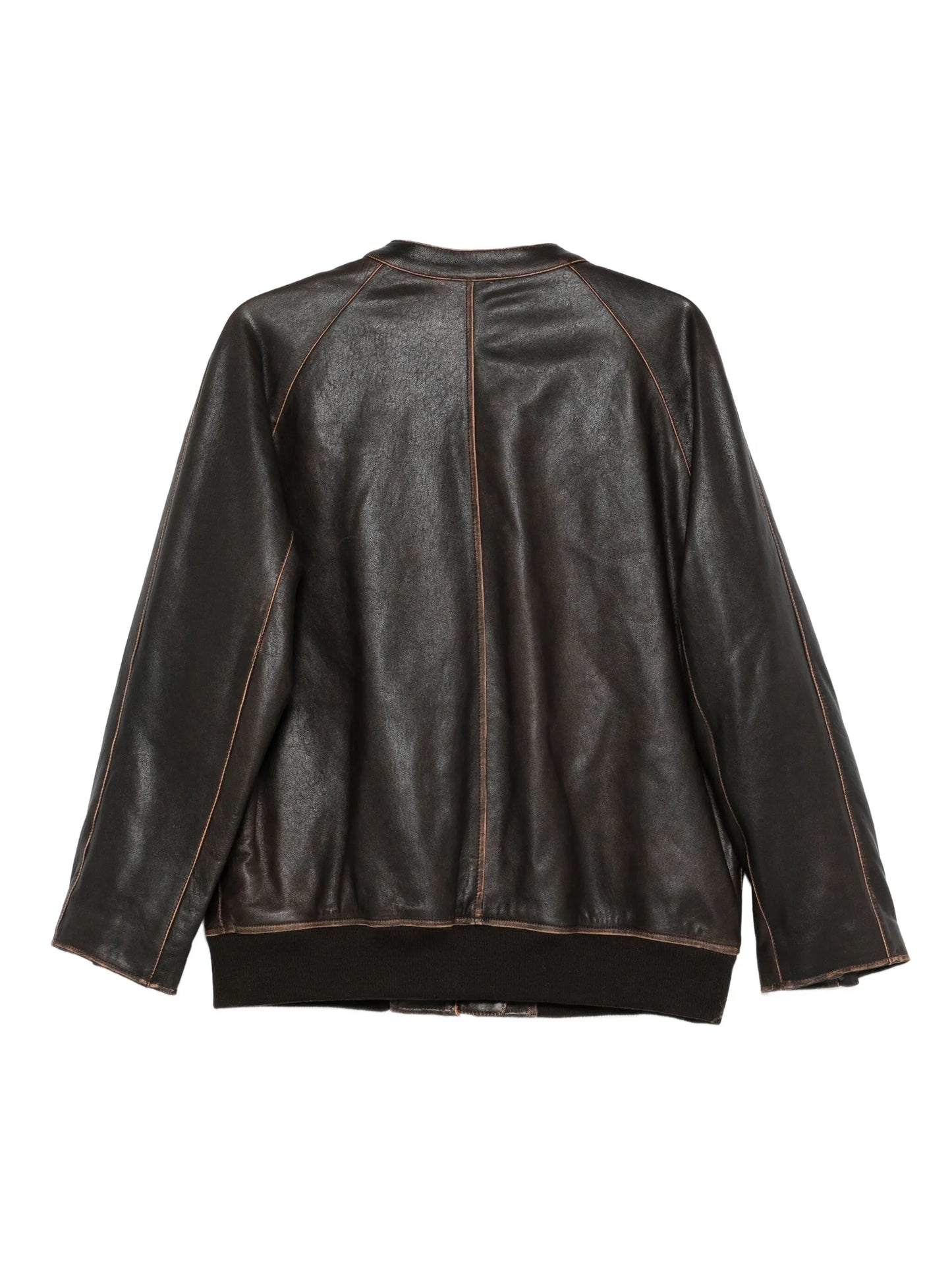Azzura leather bomber jacket