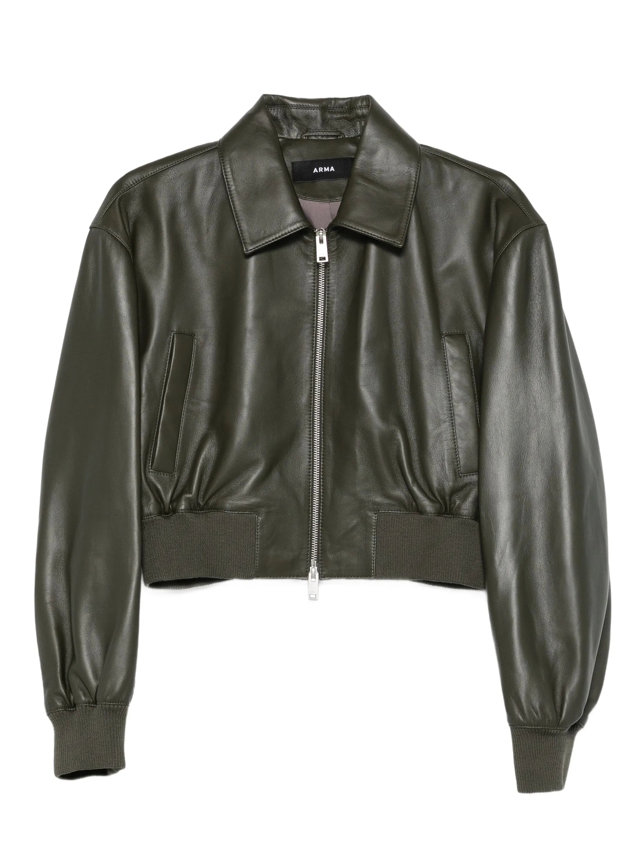Desy leather bomber jacket