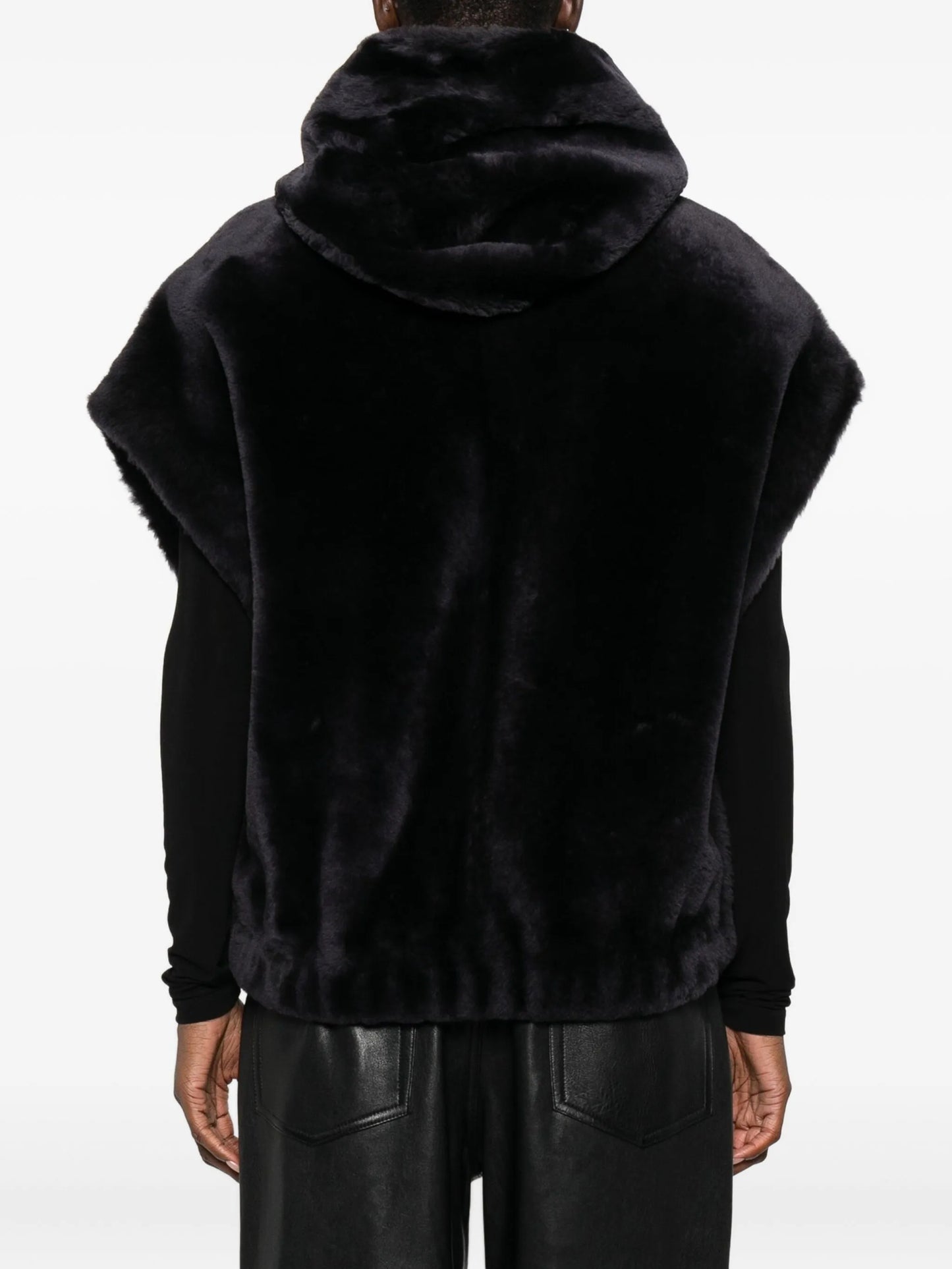 Aurelie hooded faux-fur jacket