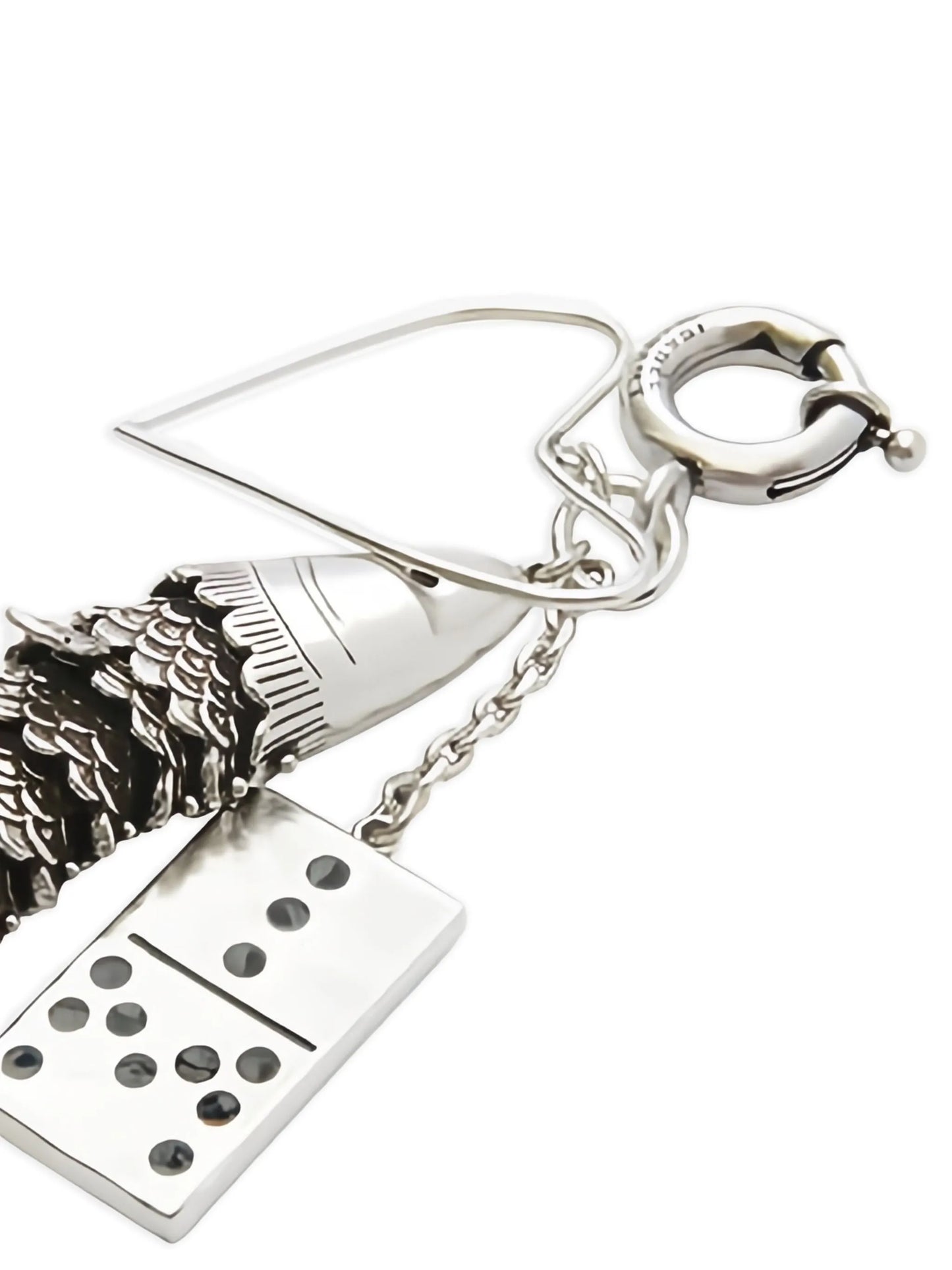 fish domino keyring