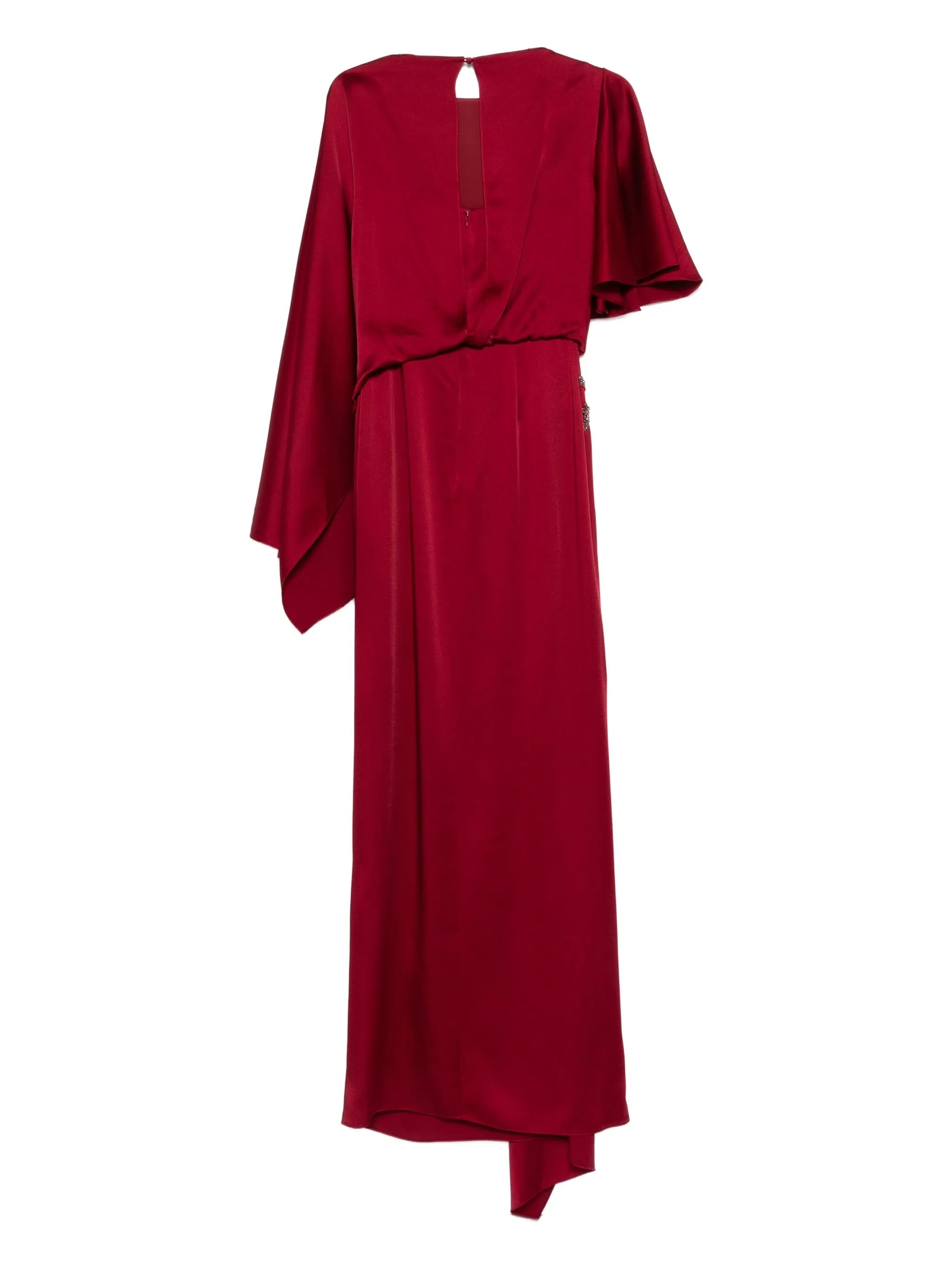 draped embellished gown