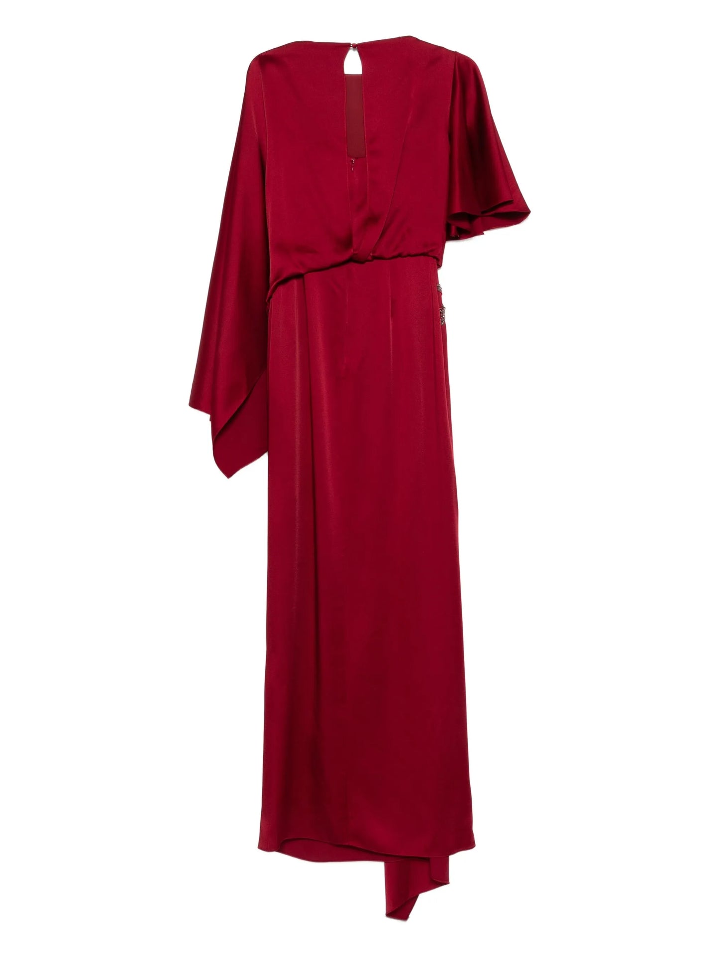draped embellished gown