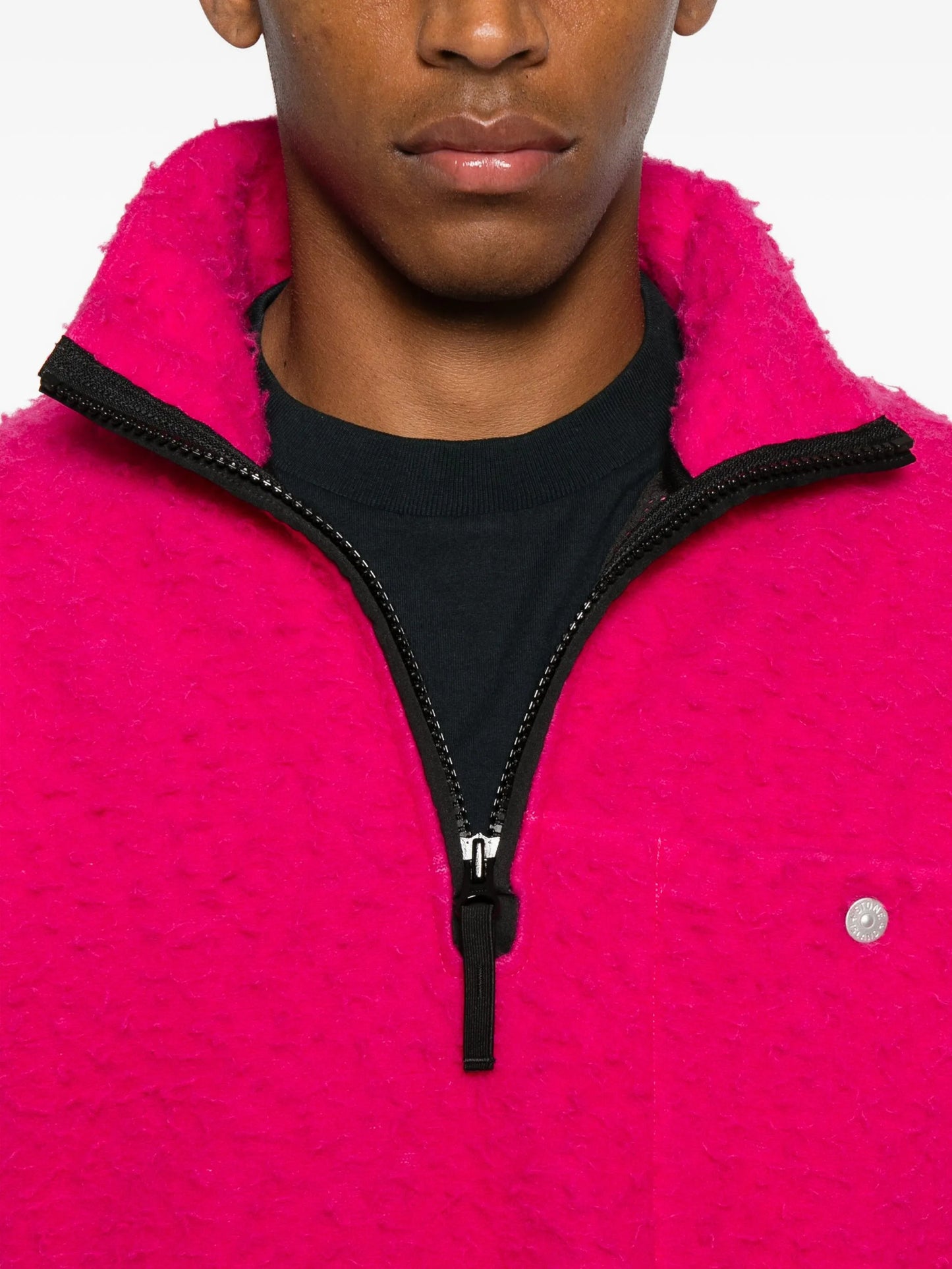 half-zip fleece sweatshirt