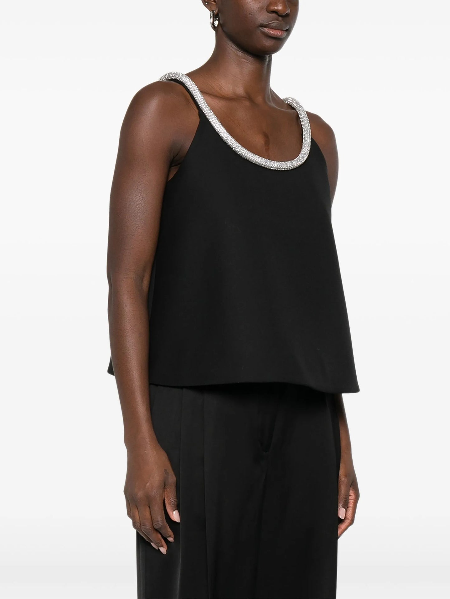 A-line appliqué-detail top