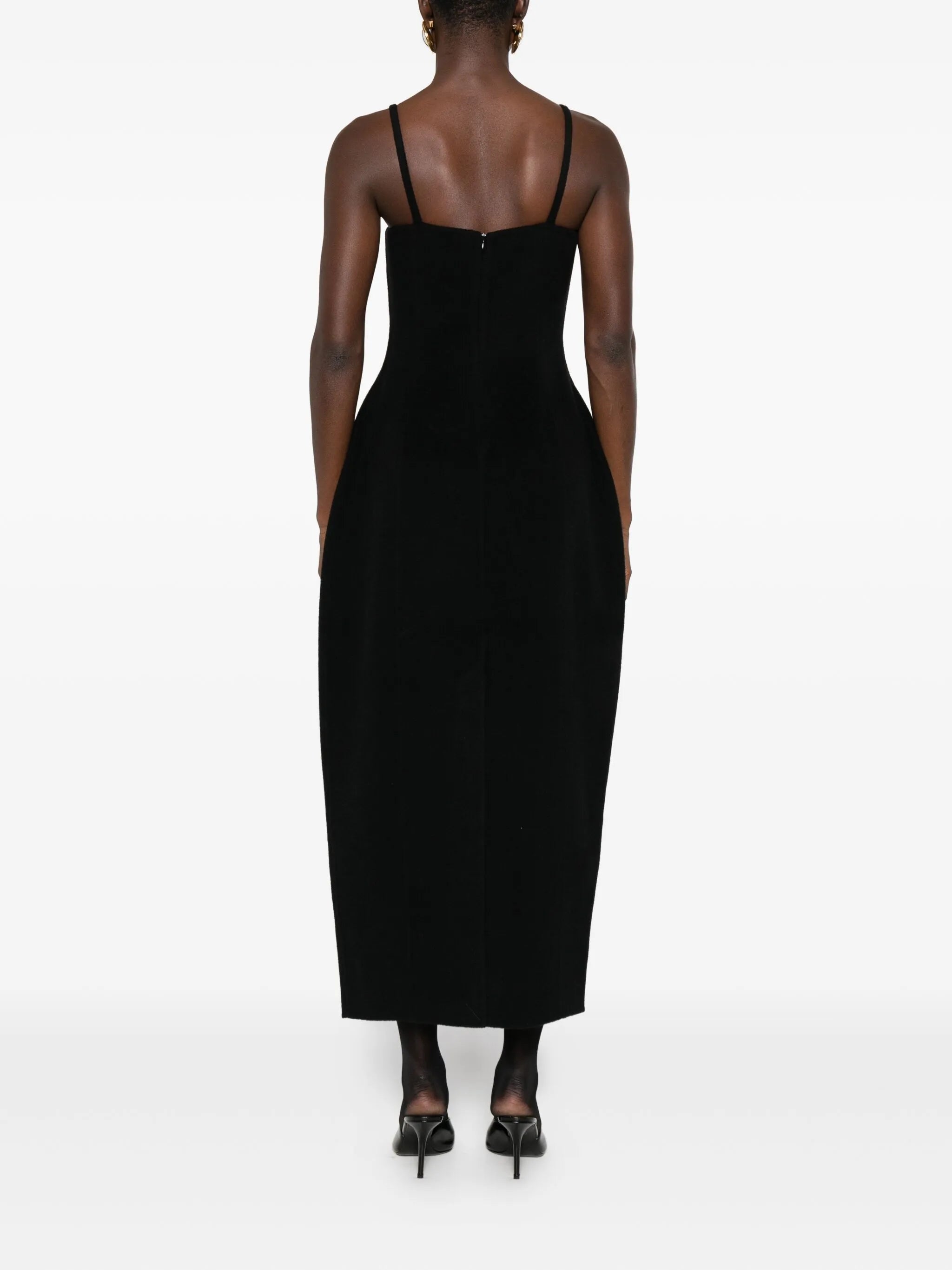 sculptural double-face dress