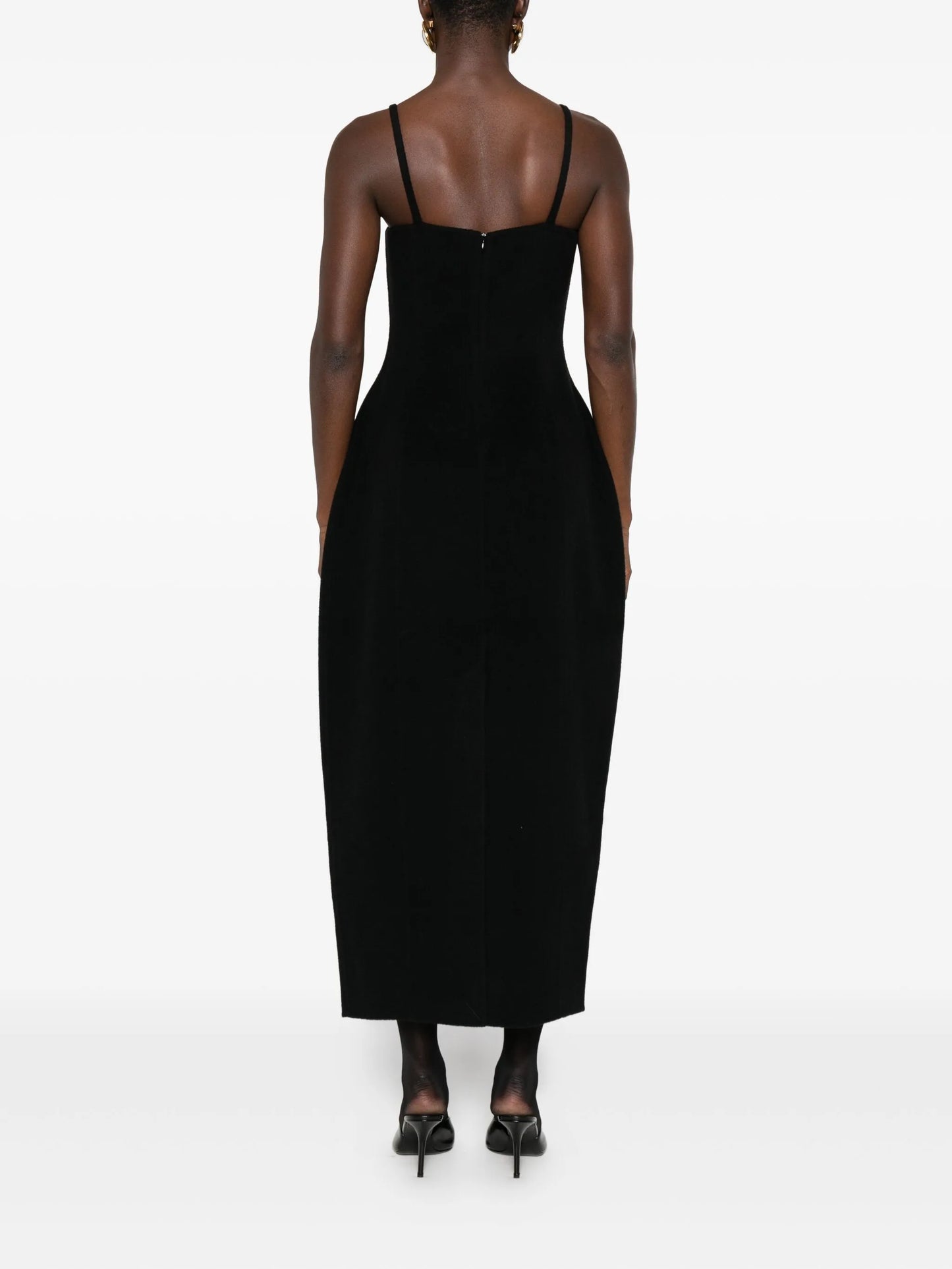 sculptural double-face dress
