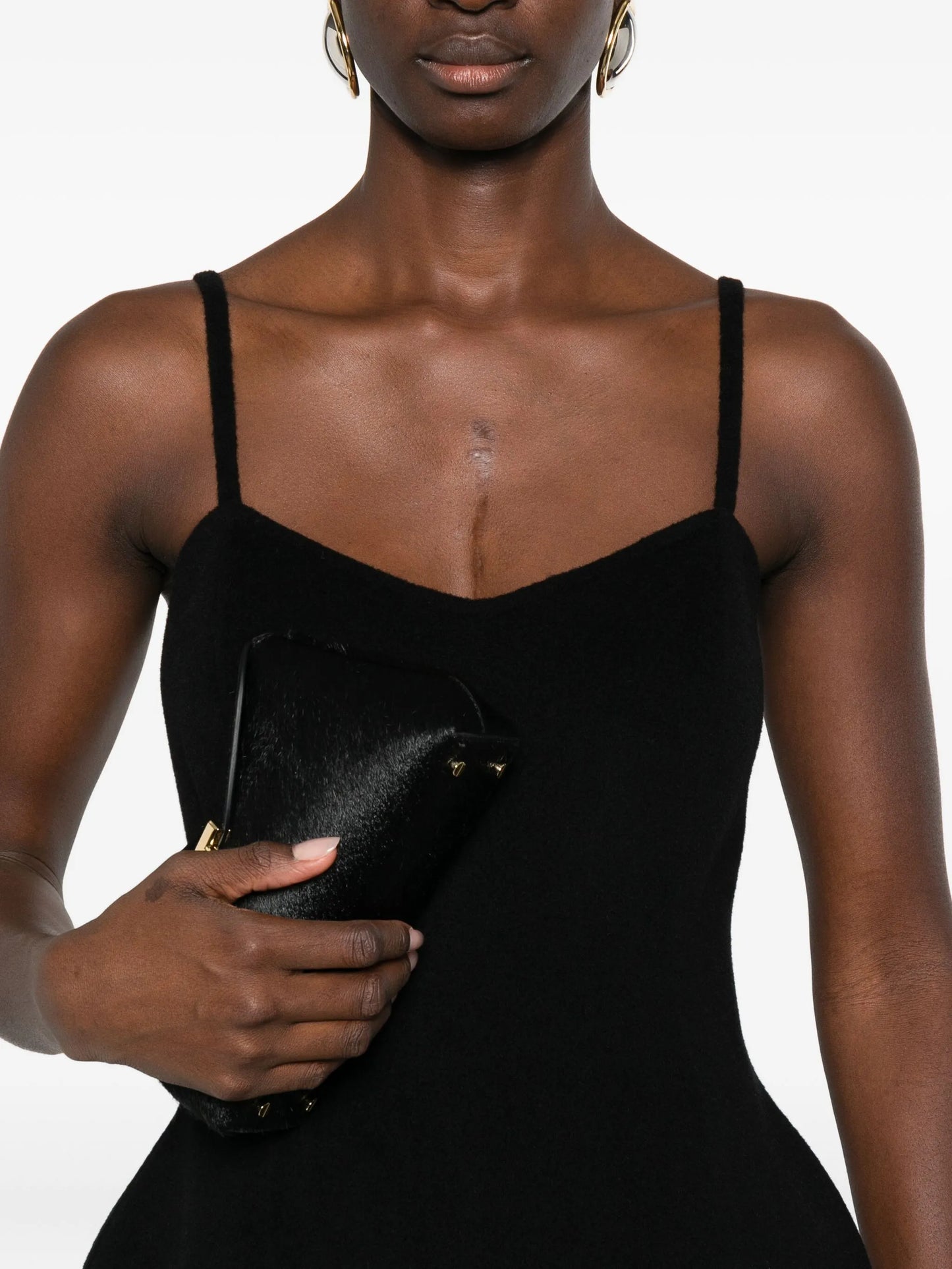 sculptural double-face dress