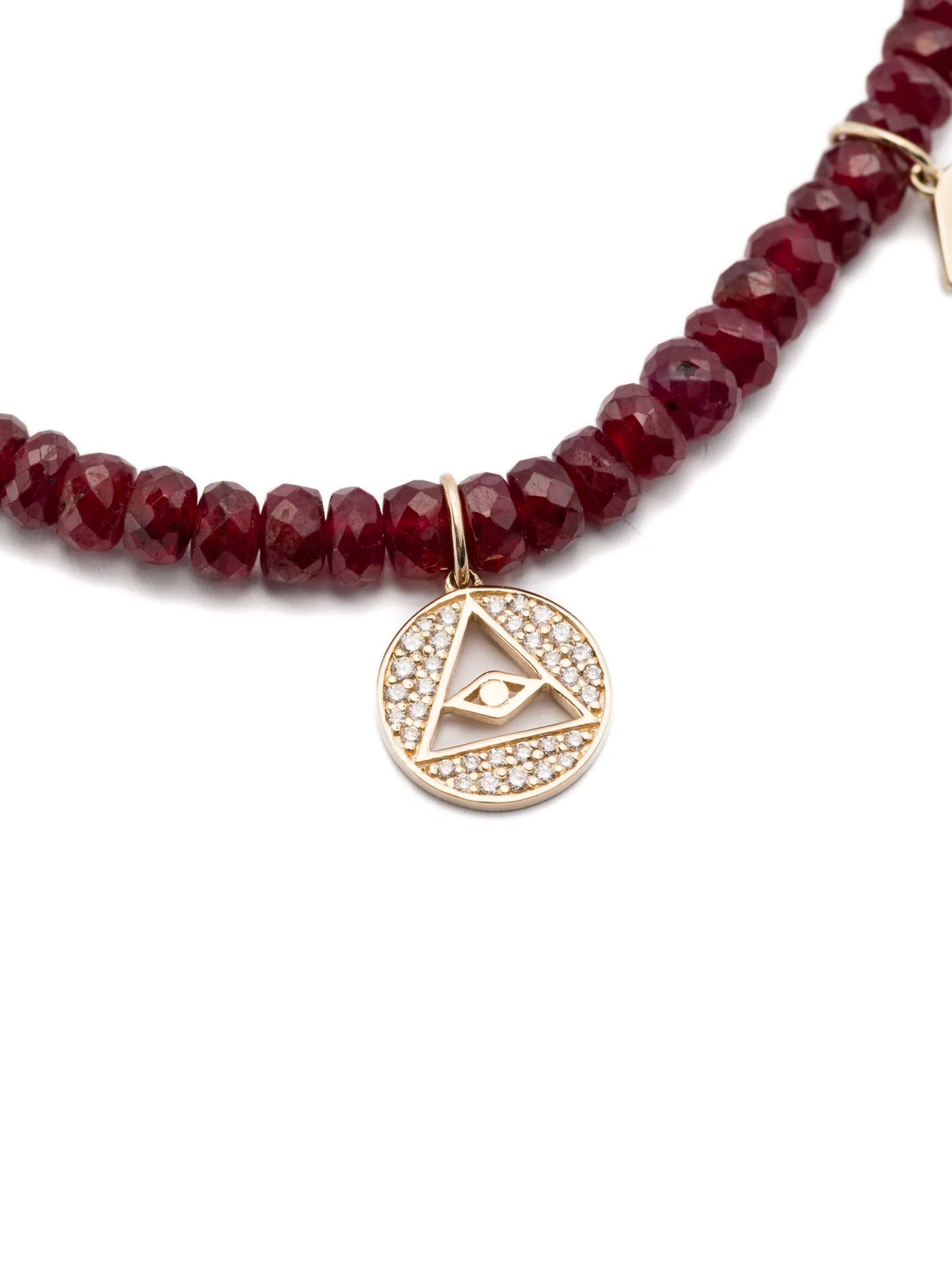 14K yellow gold beaded necklace