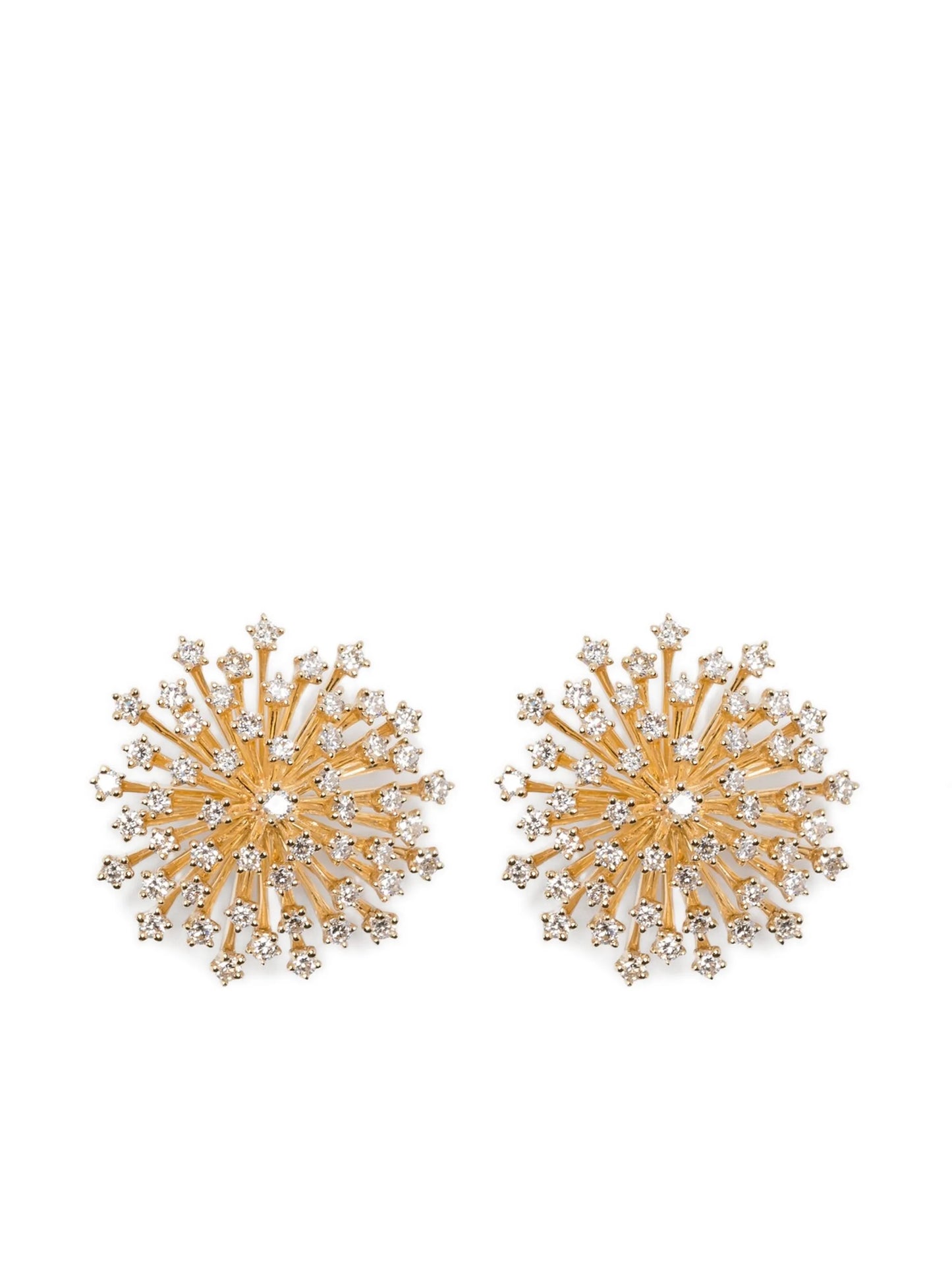 14K yellow gold Burst earrings