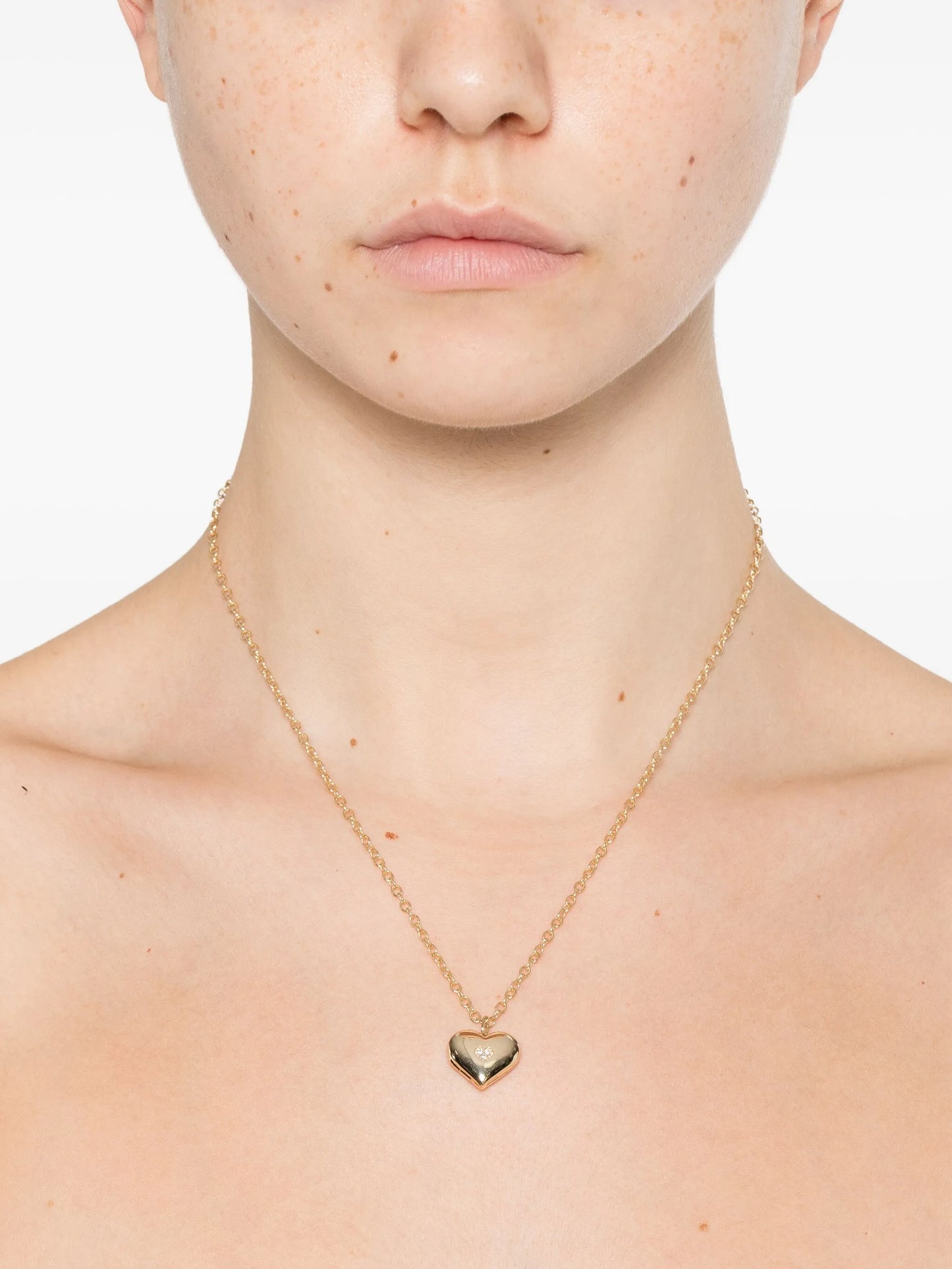 14K yellow gold Heart necklace