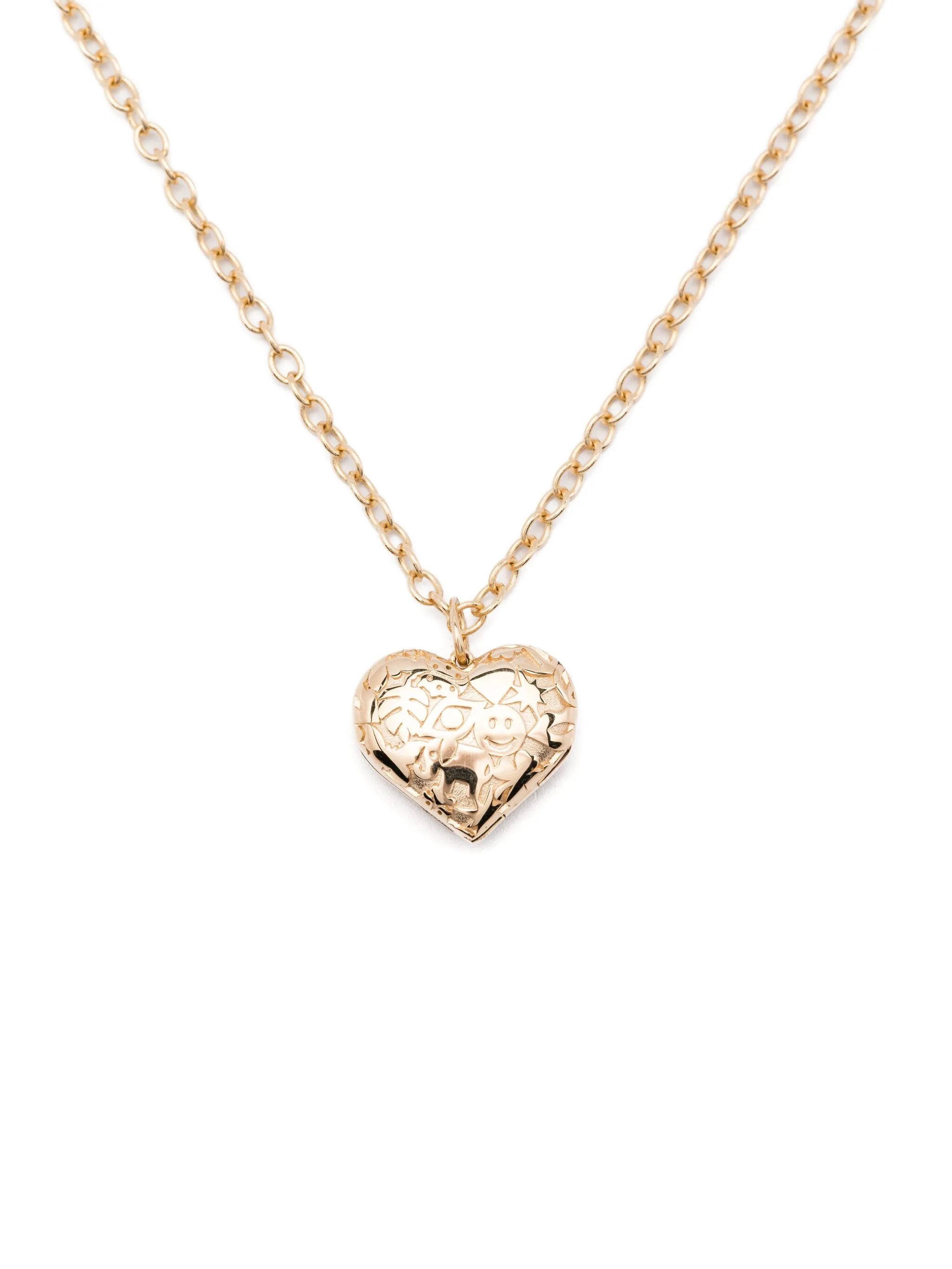 14K yellow gold Heart necklace