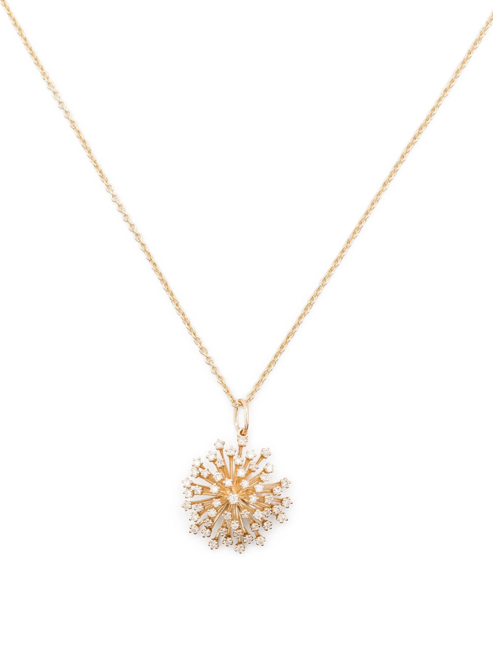 14K yellow gold Burst necklace