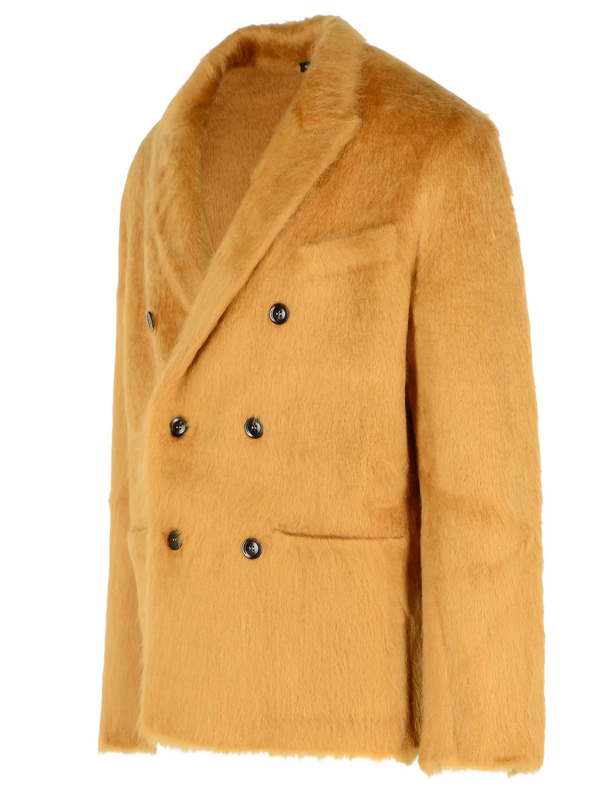 double-breasted patch-pocket blazer