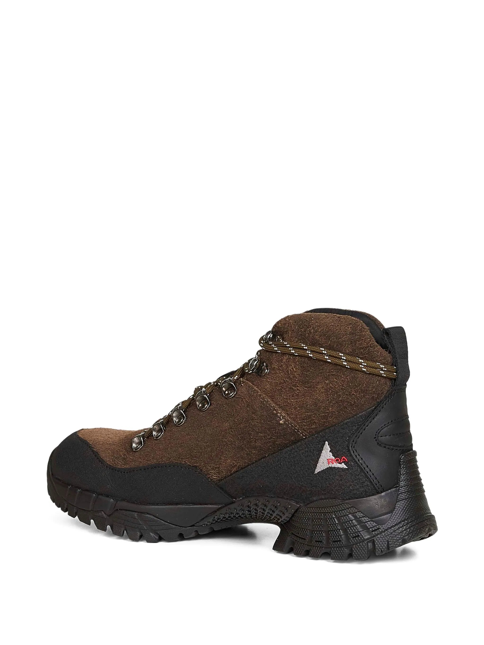 Andreas lace-up suede-blend boots