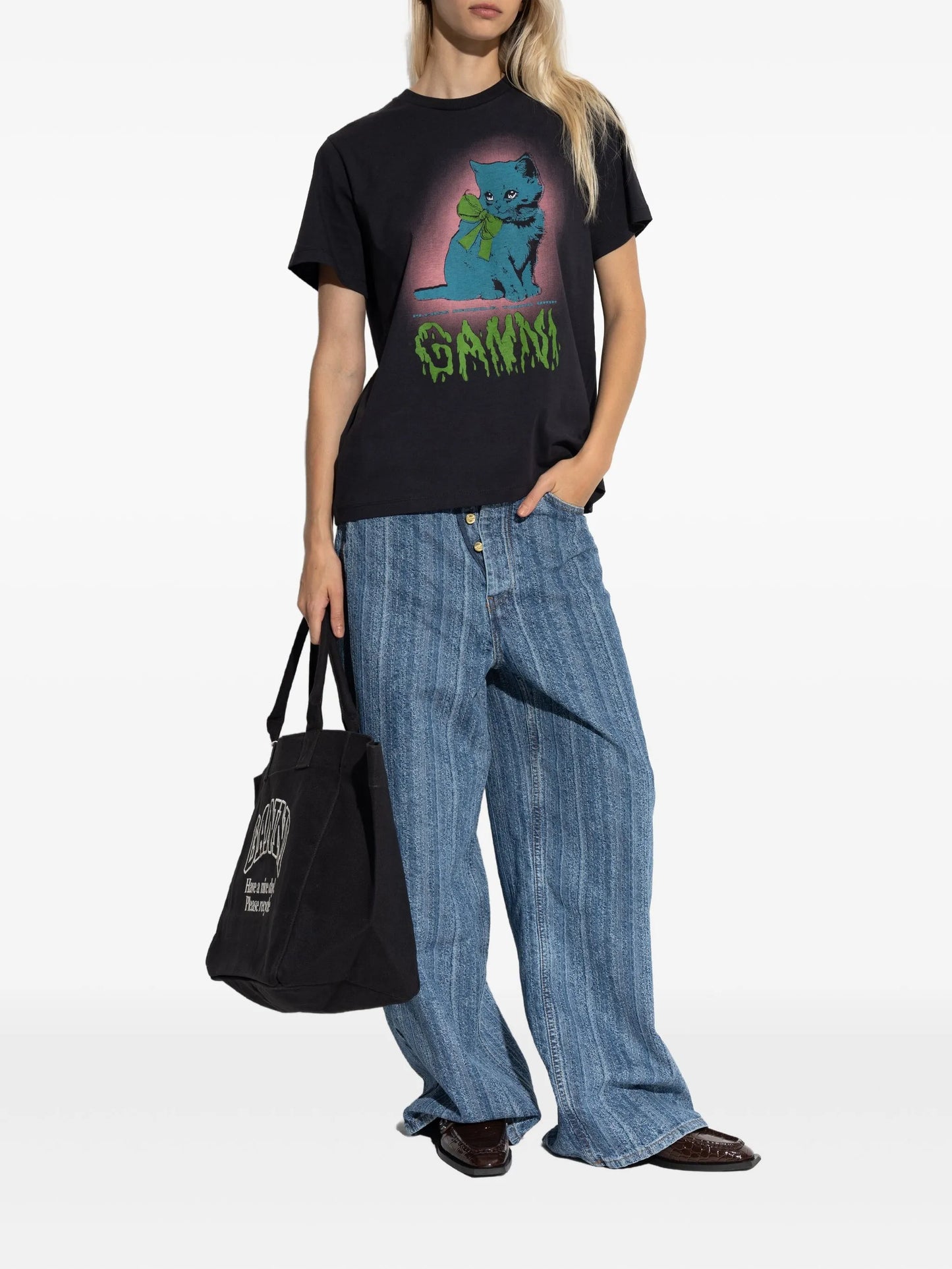 cat-bow T-shirt