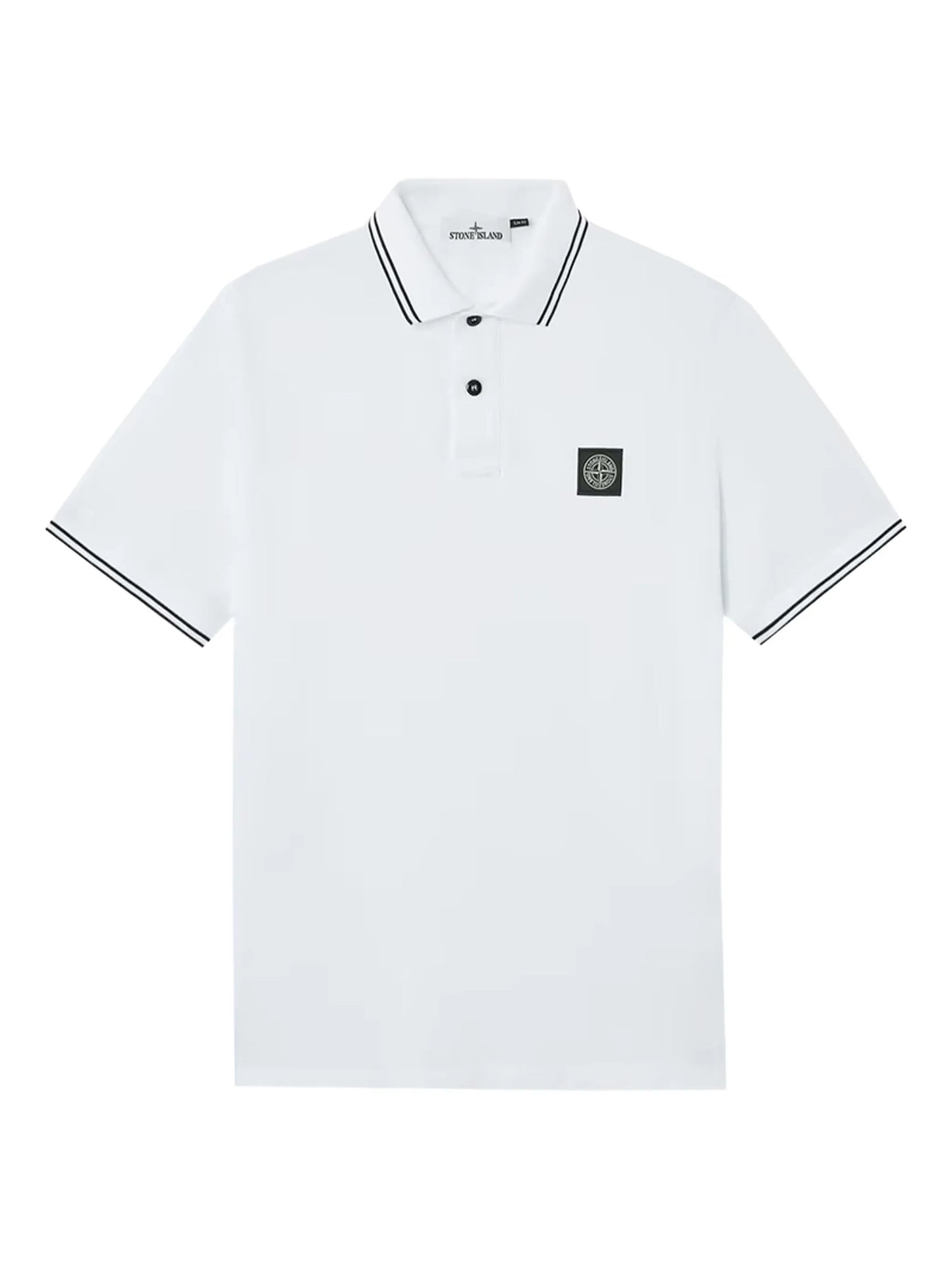 tipped-collar polo shirt