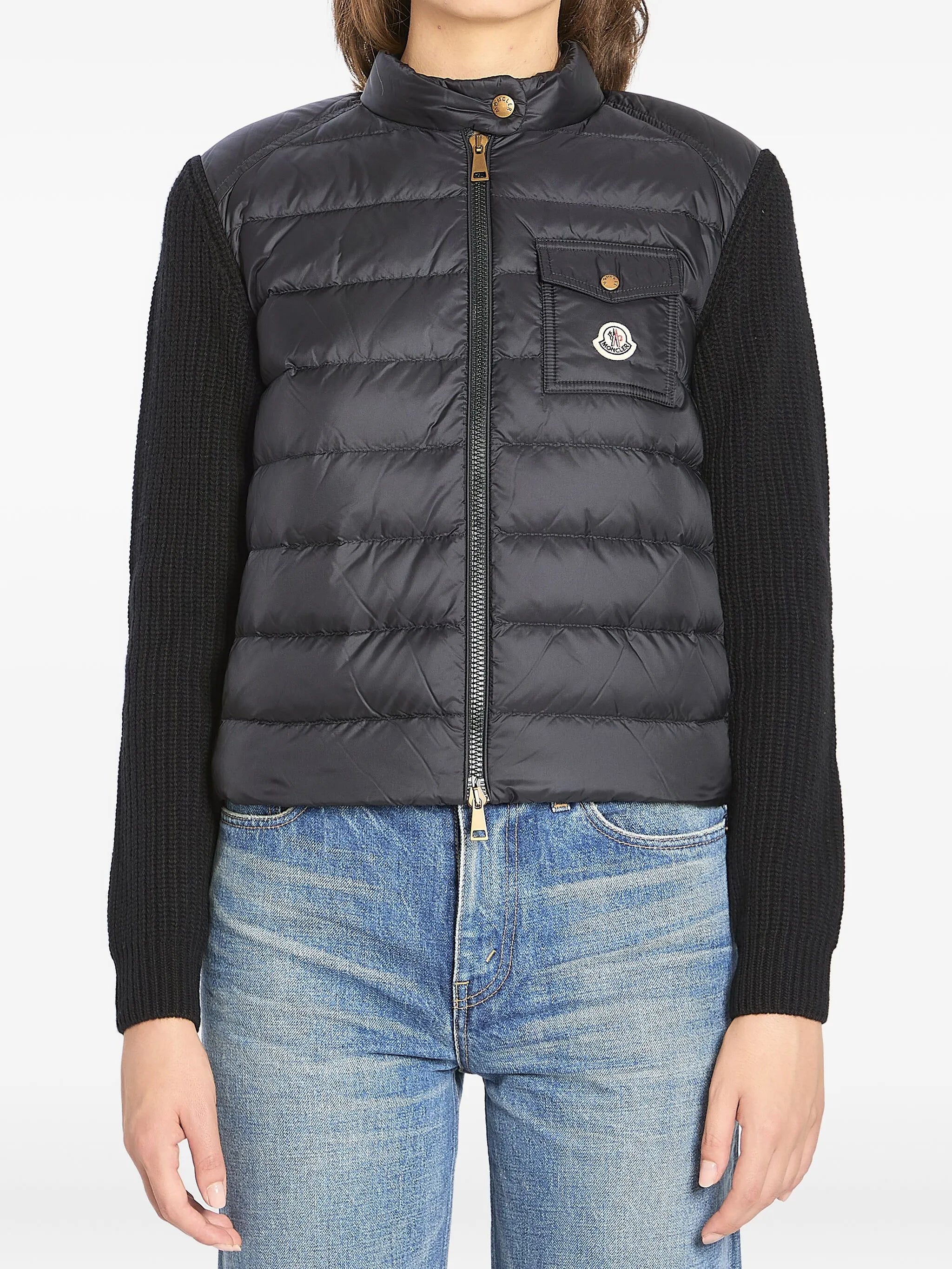 padded wool-blend puffer jacket