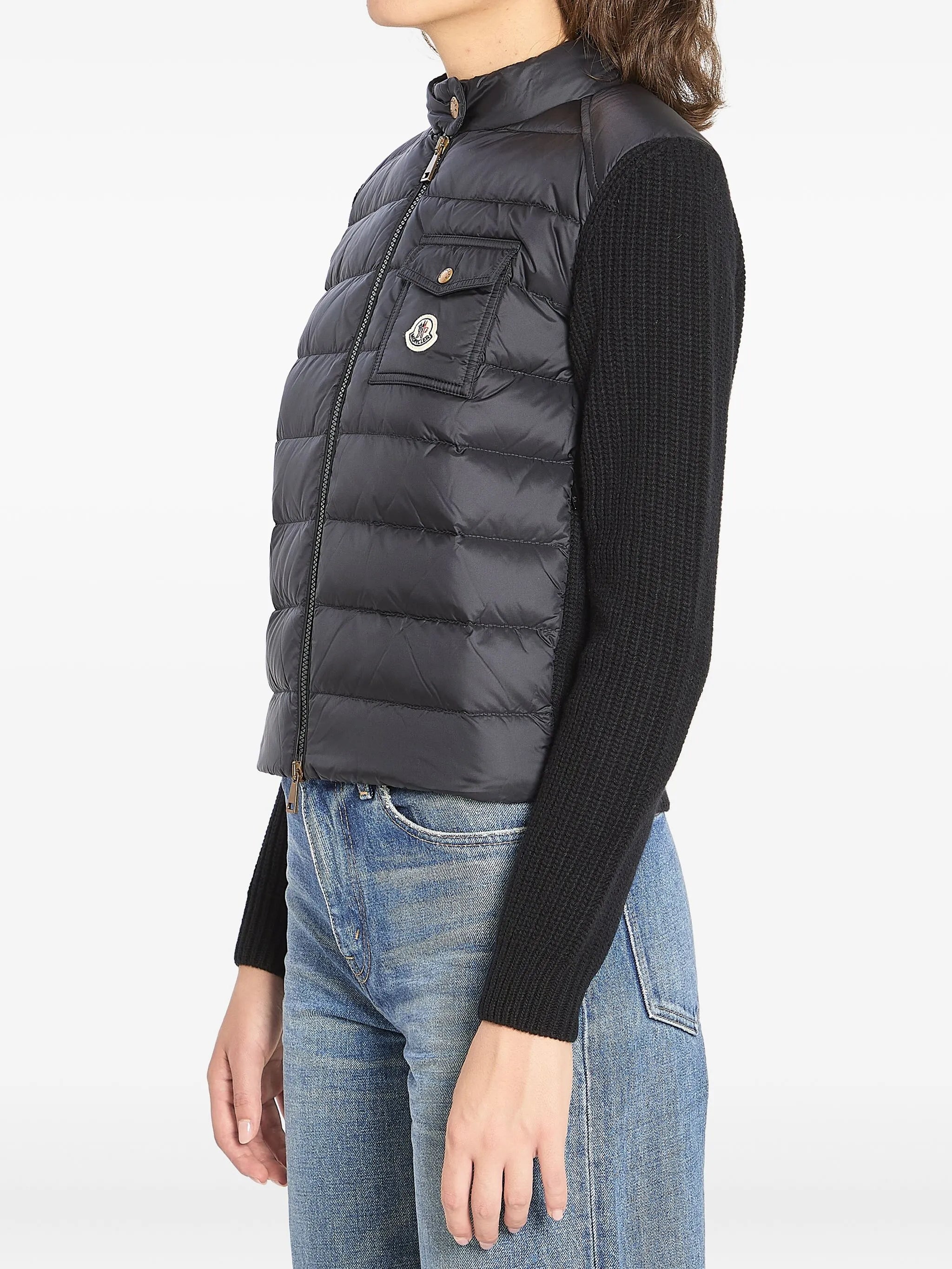 padded wool-blend puffer jacket