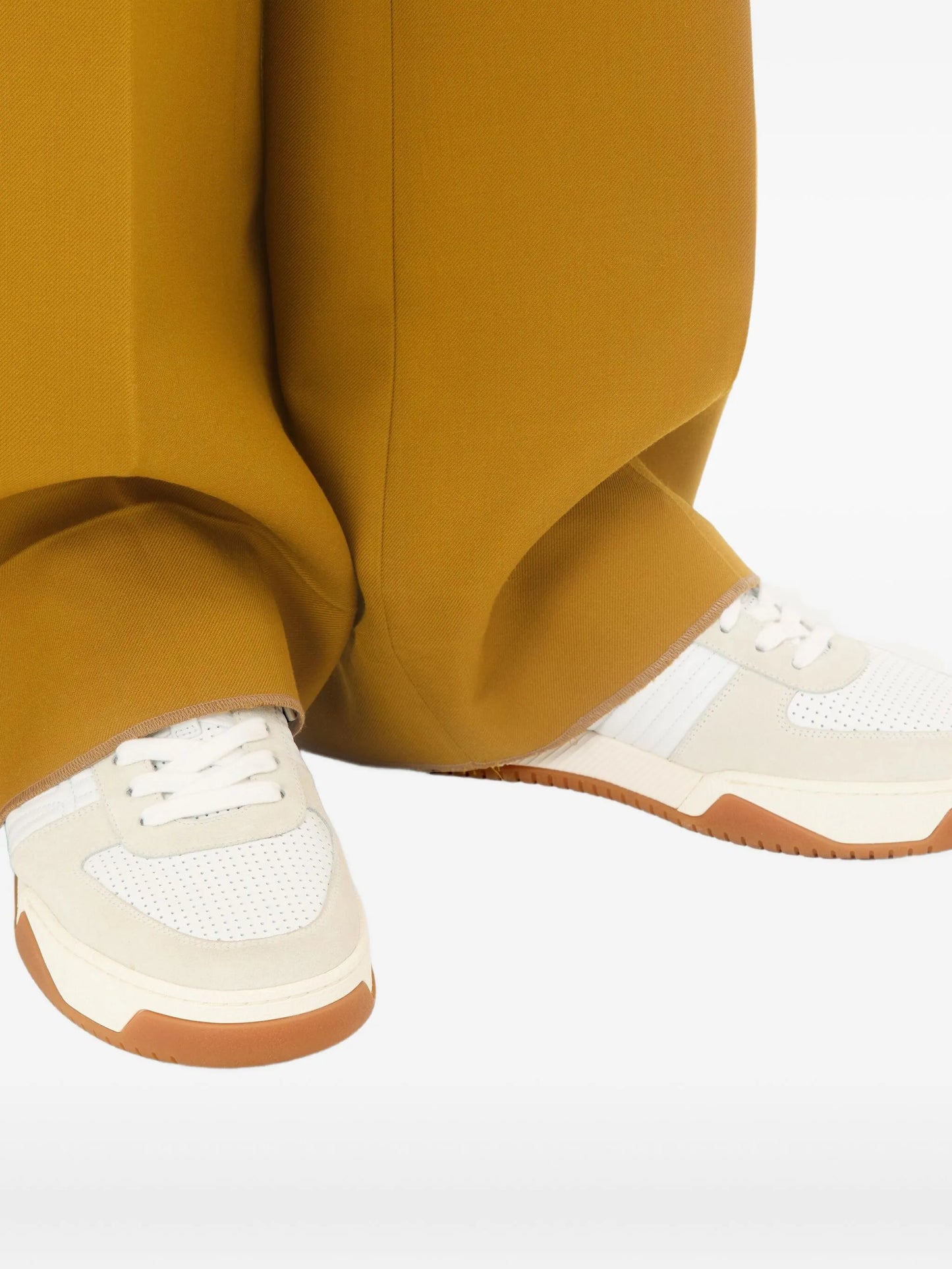 logo-detail perforated sneakers