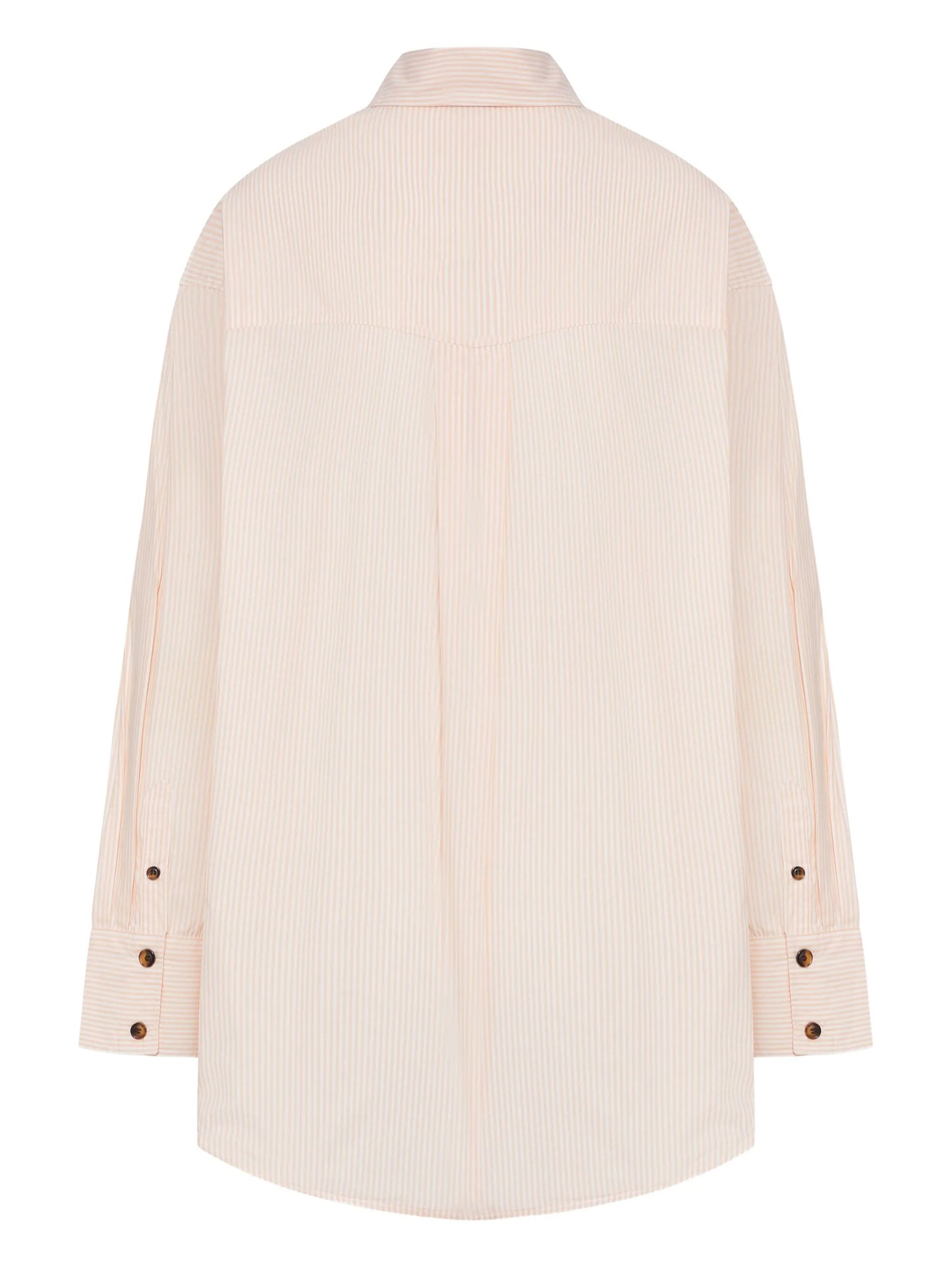 stripe dog-print shirt