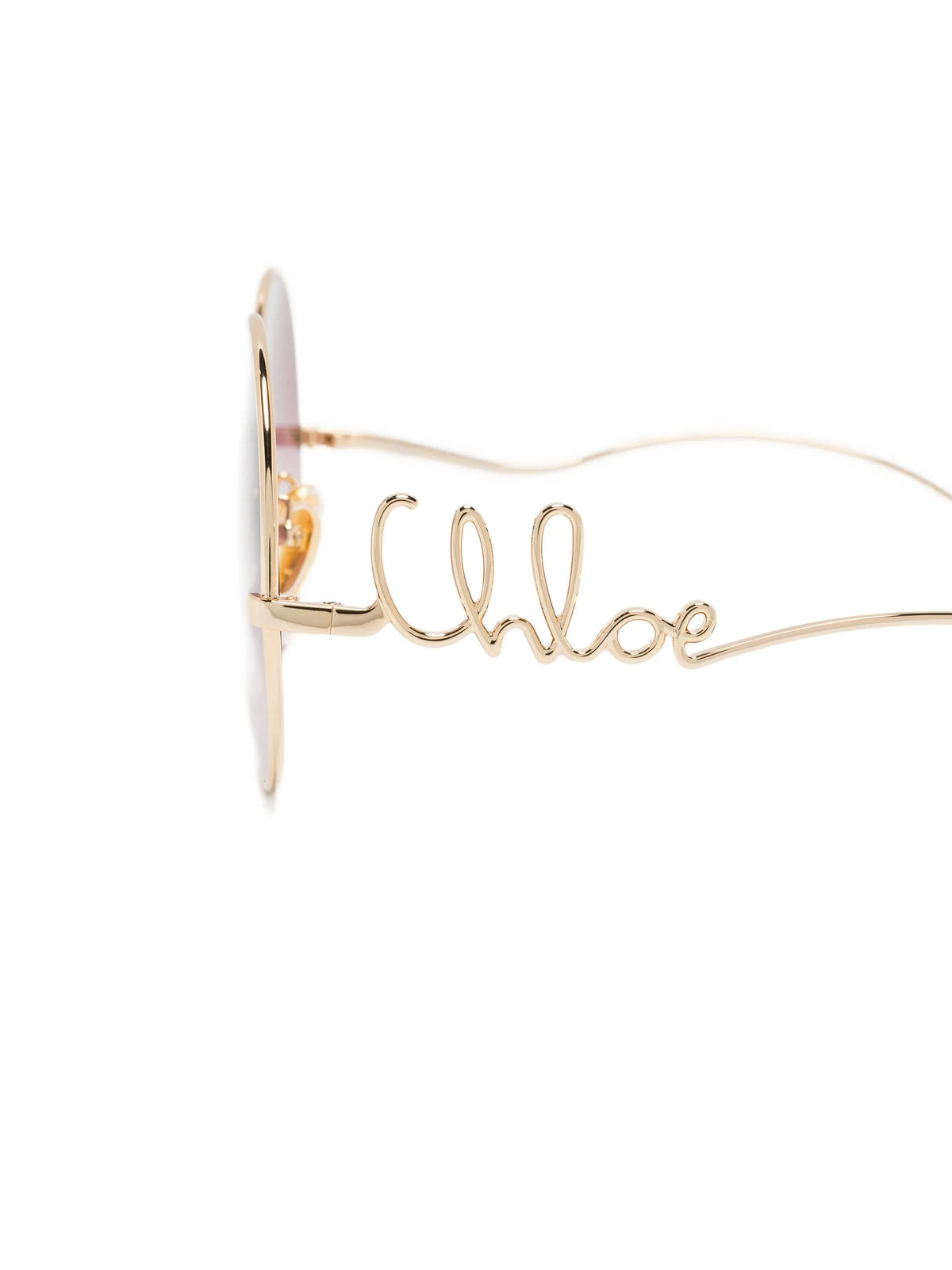 metal round-frame sunglasses