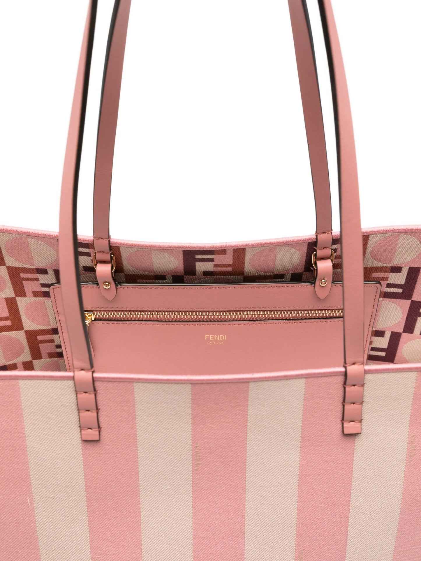 large striped tote bag