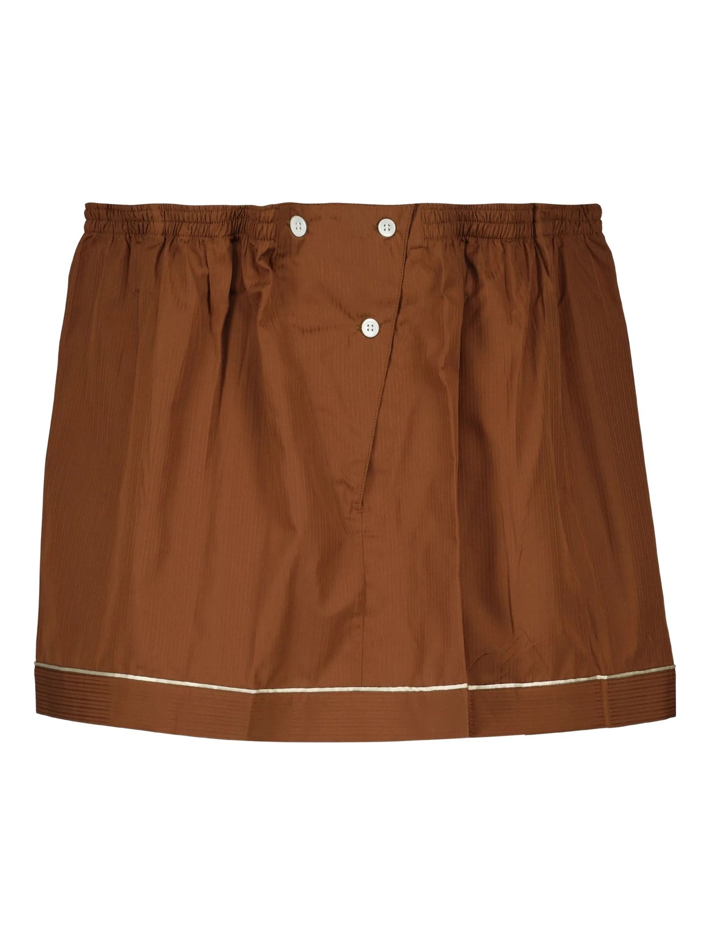 button-fastening mini skirt