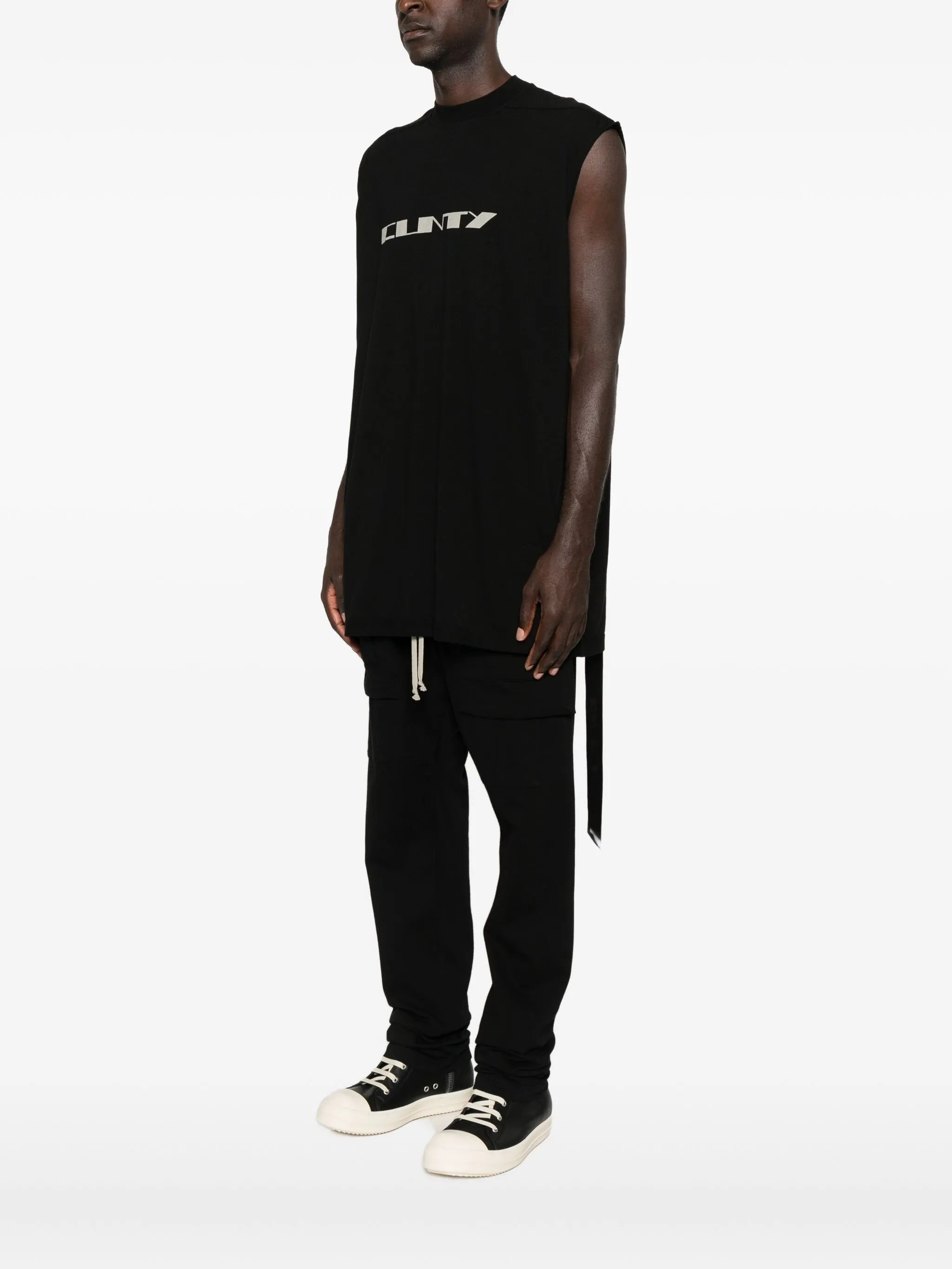 graphic-print sleeveless T-shirt