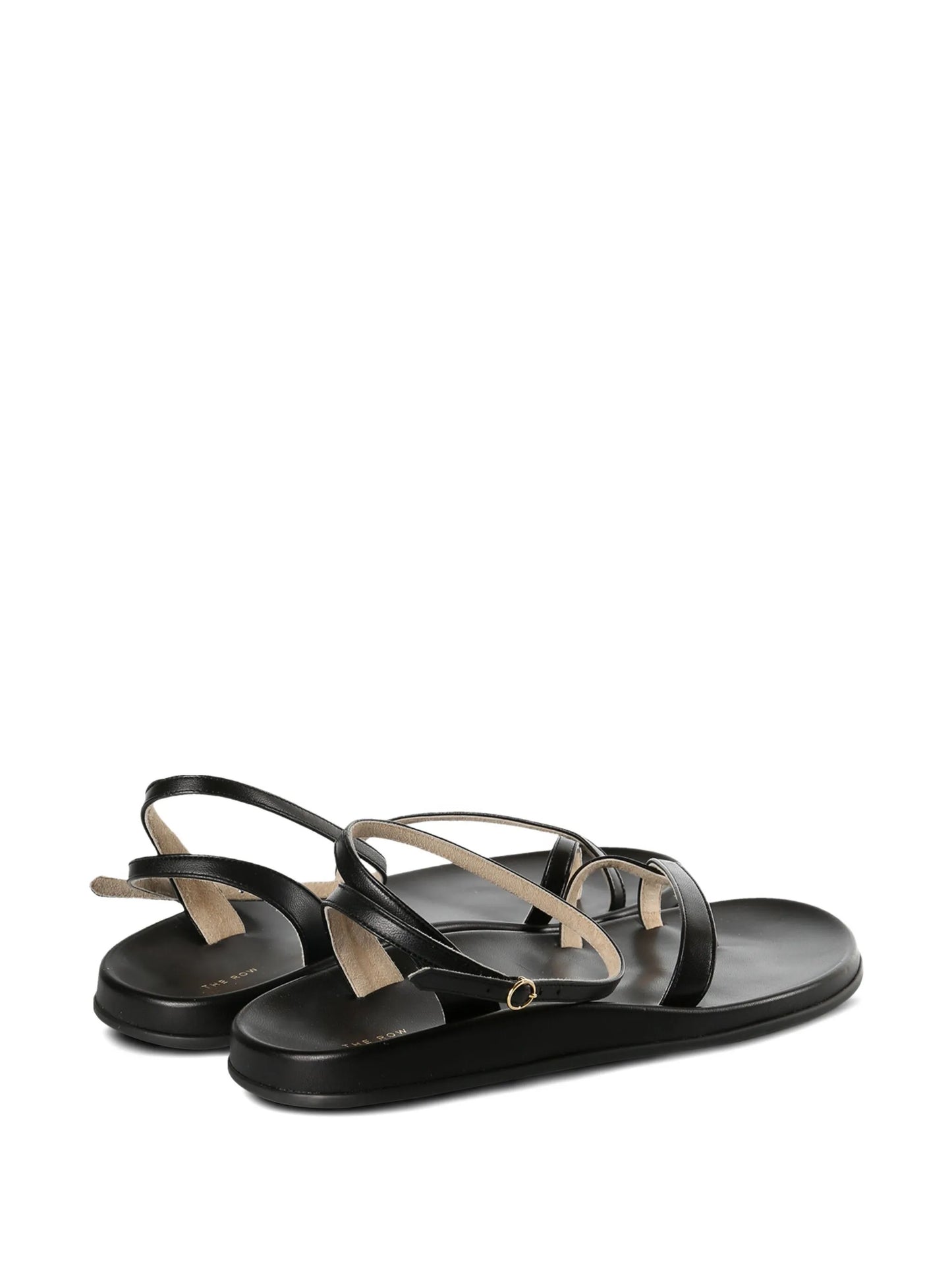 leather cross-strap sandals