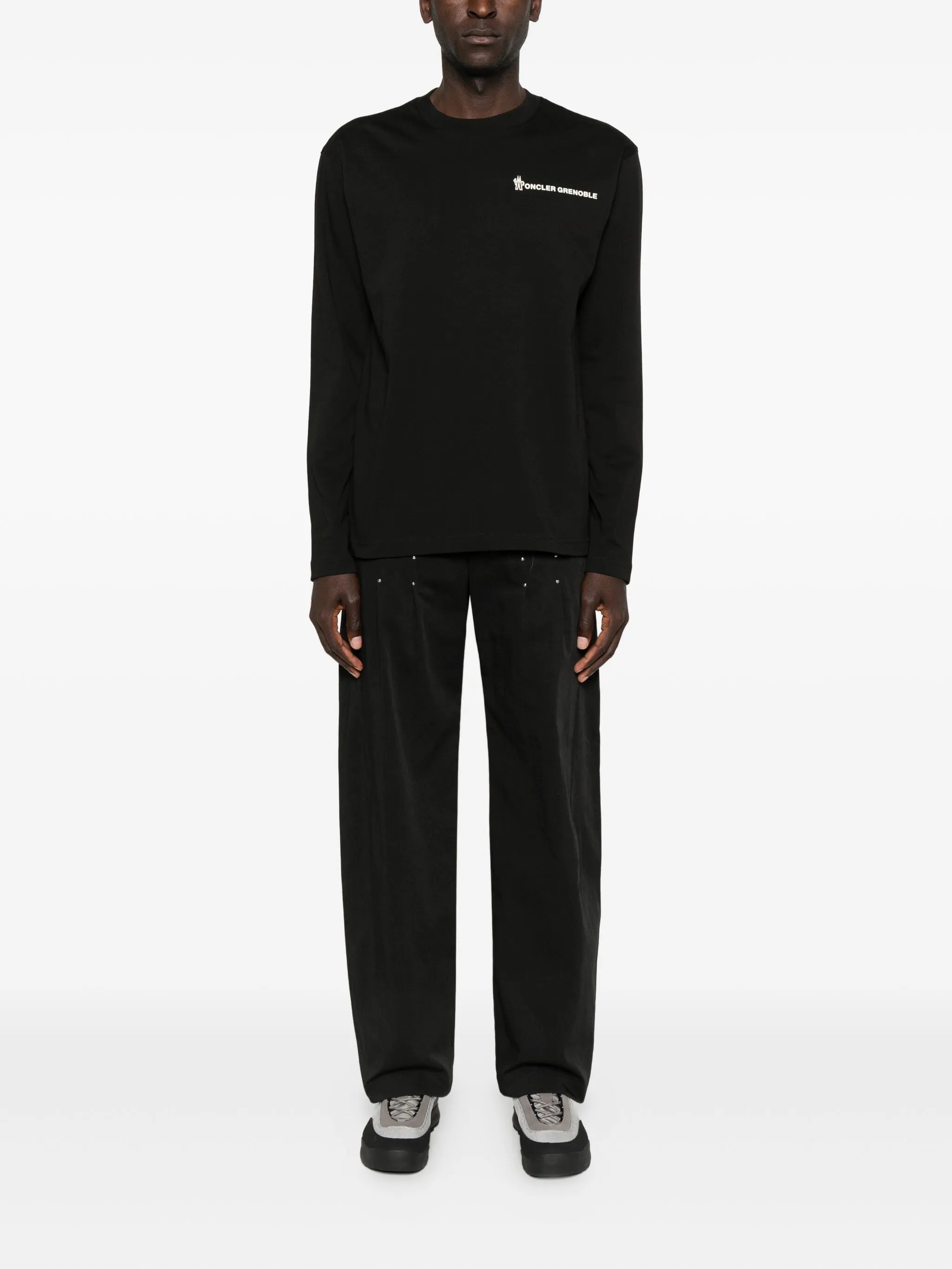 logo-embroidered sweatshirt