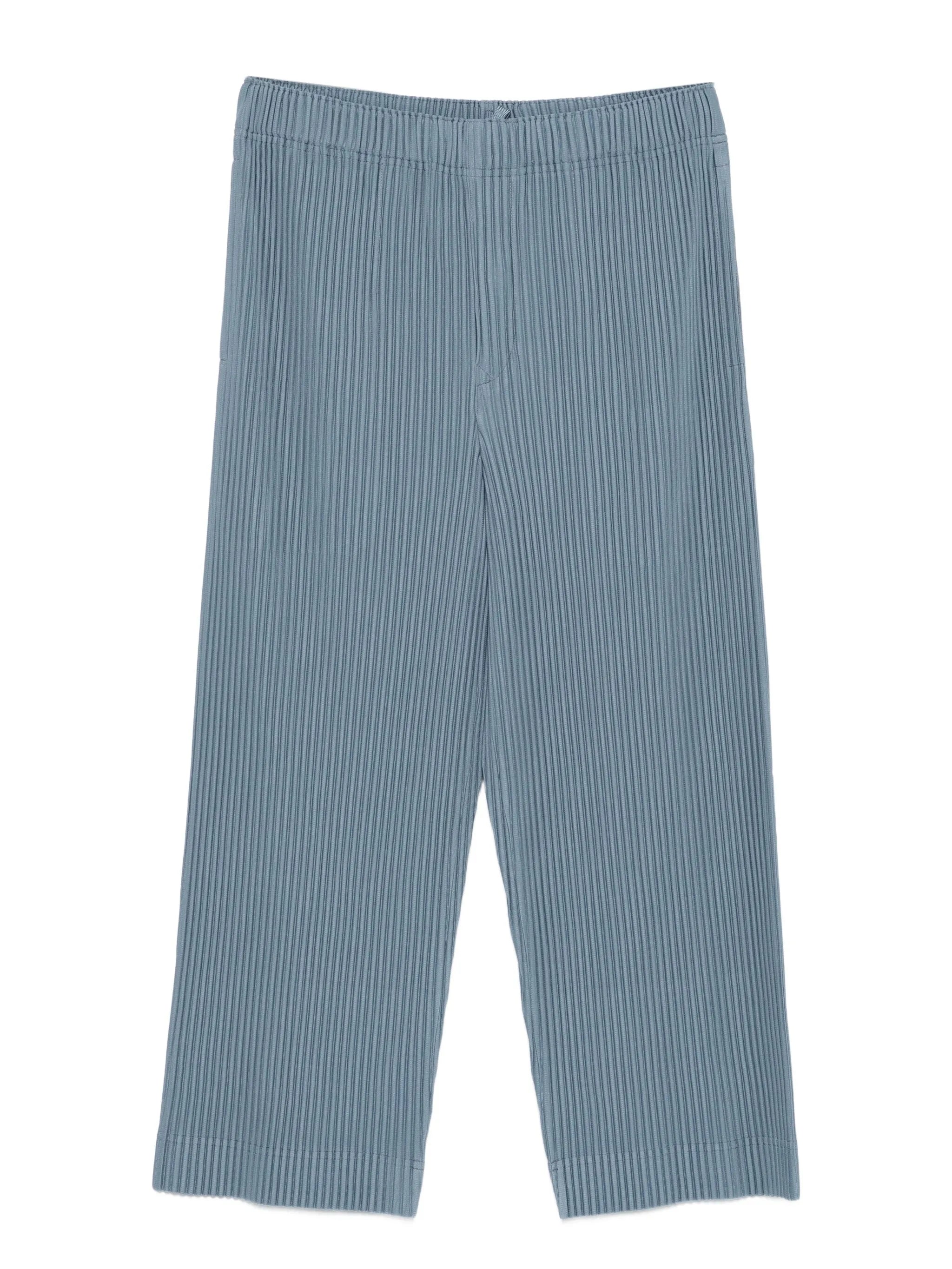 pleated cropped trousers