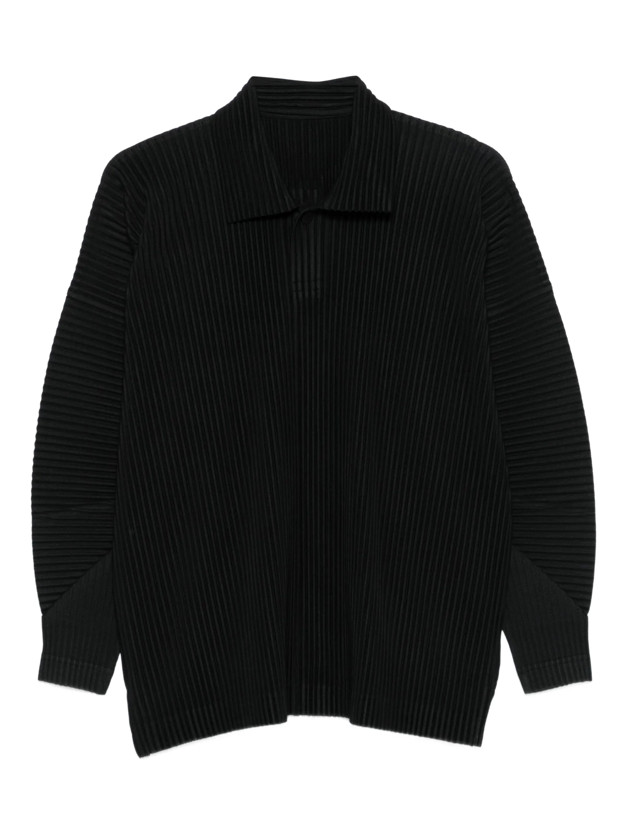 pleated polo shirt