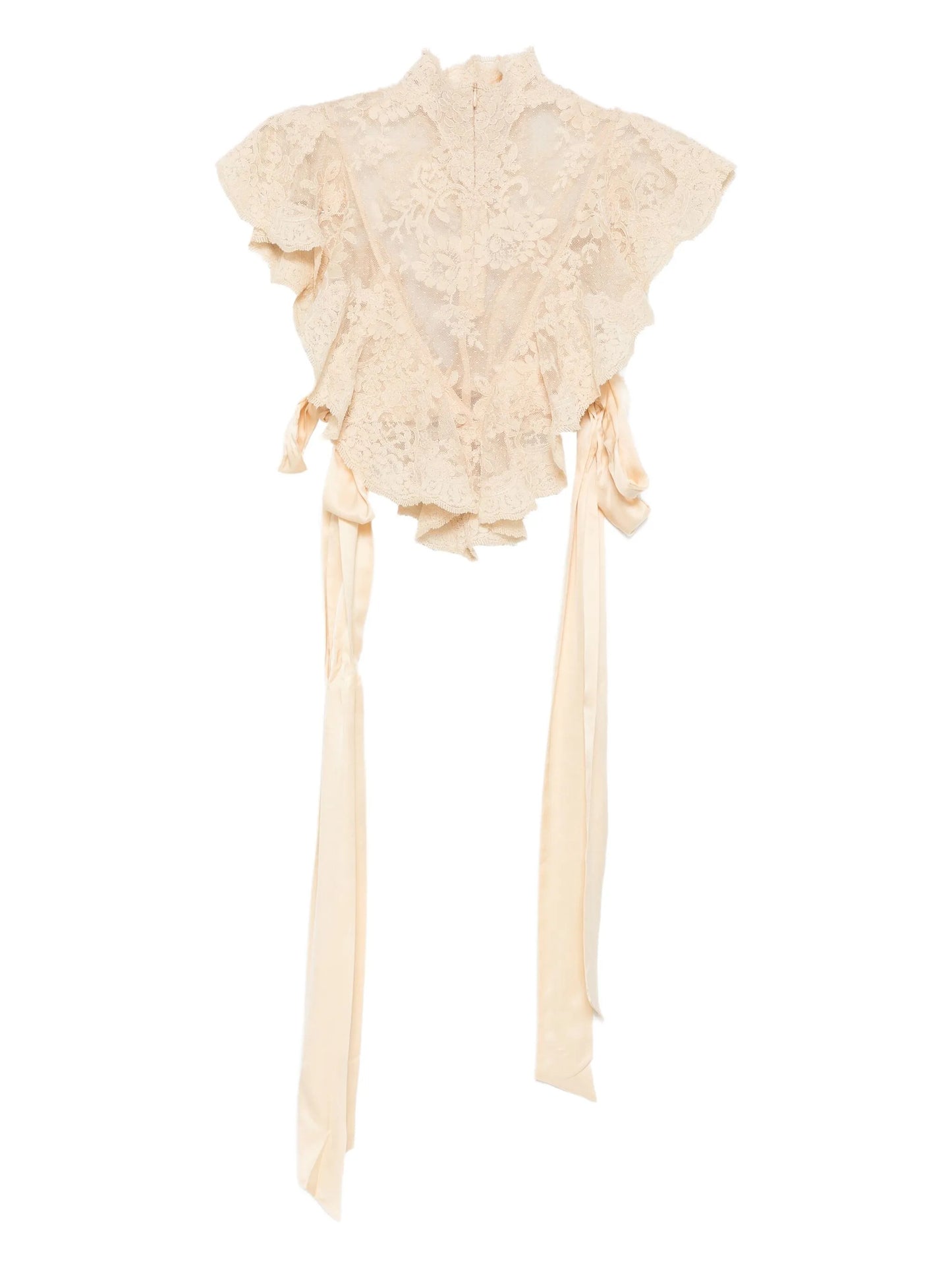 Hypnotic lace ruffled top