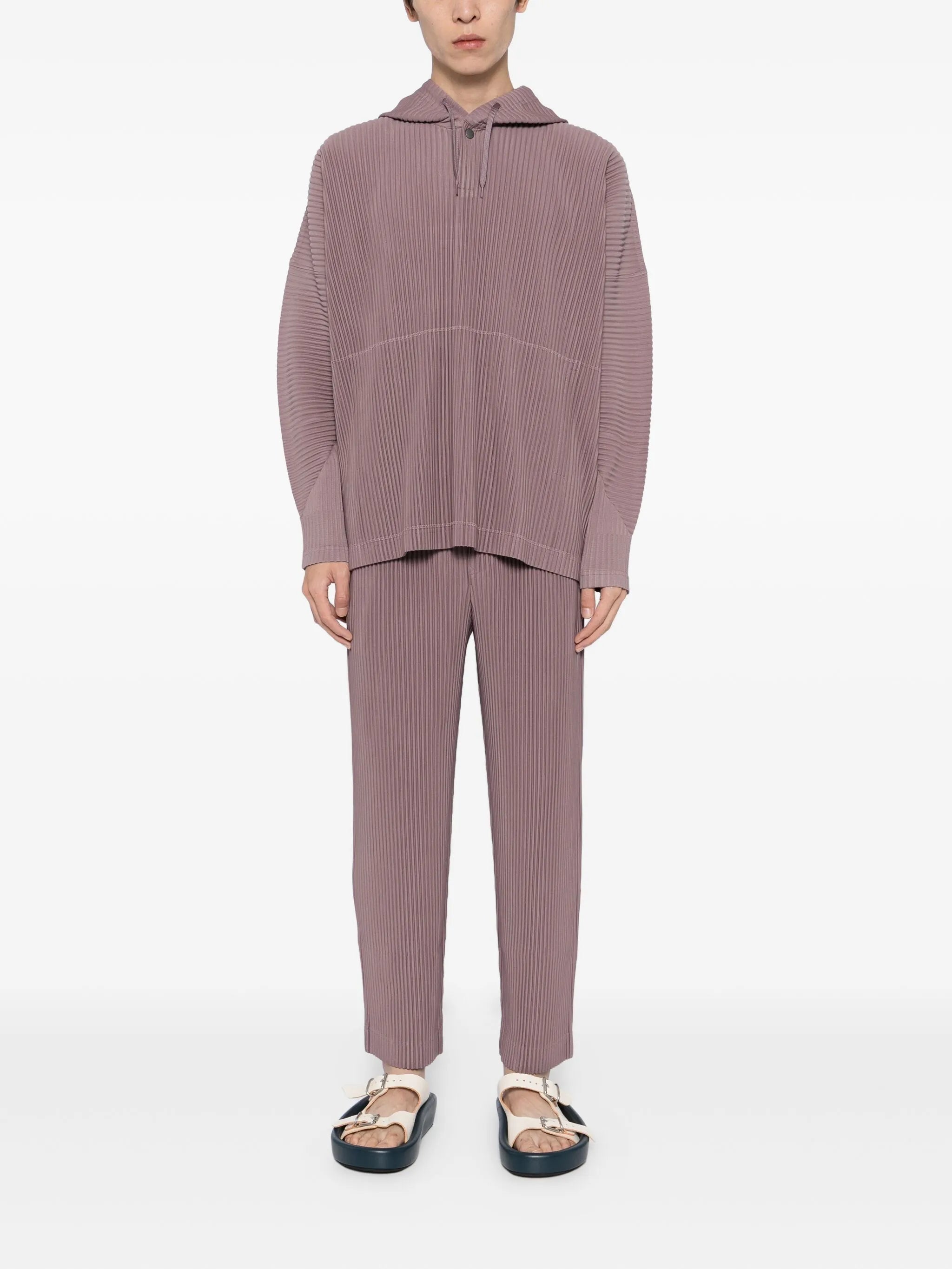 pleats hoodie