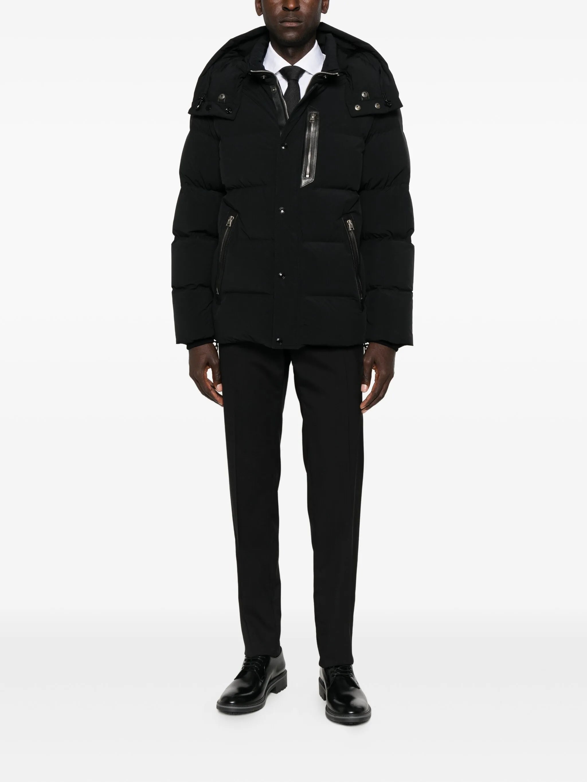 hooded puffer jacket