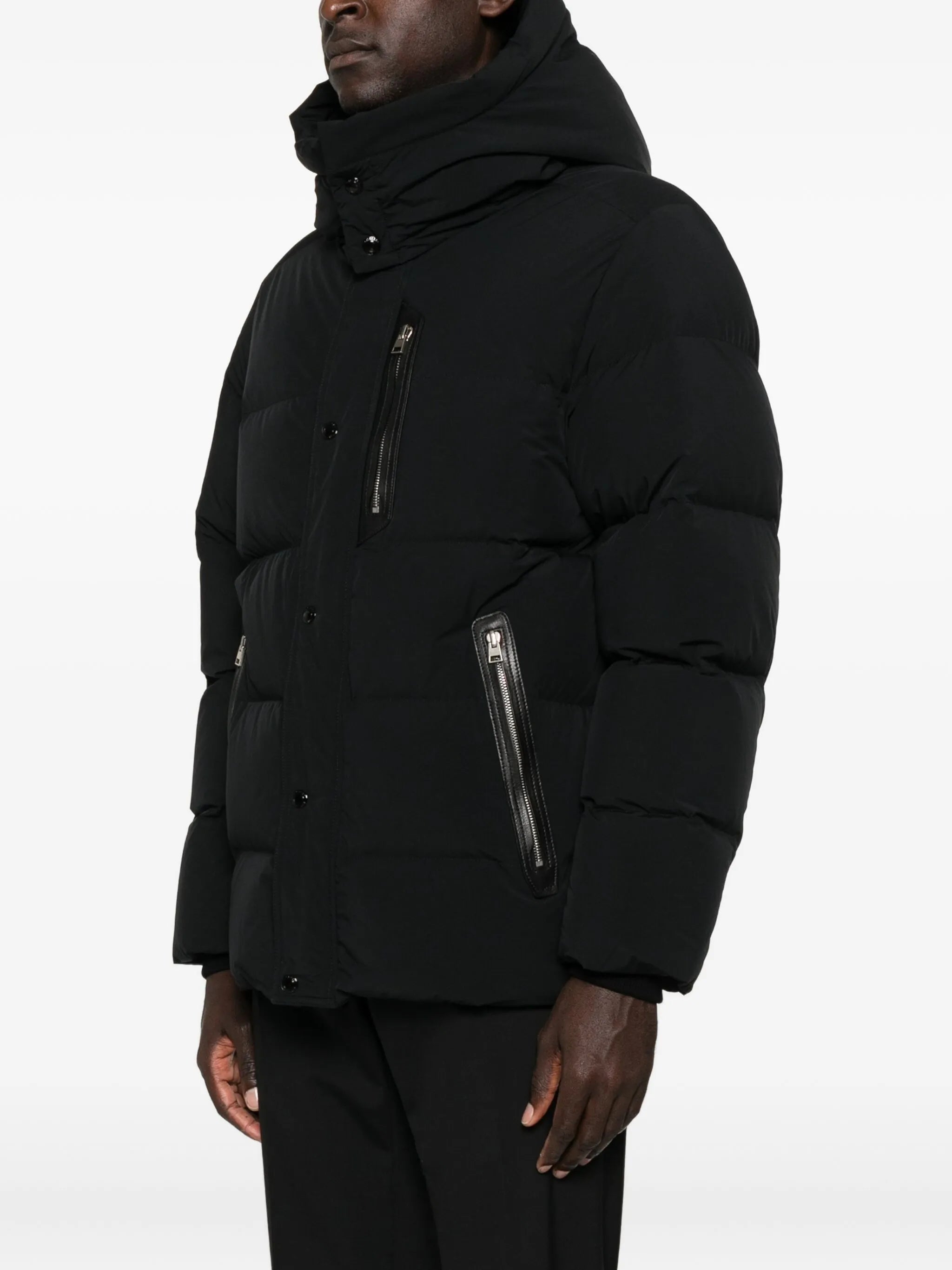 hooded puffer jacket