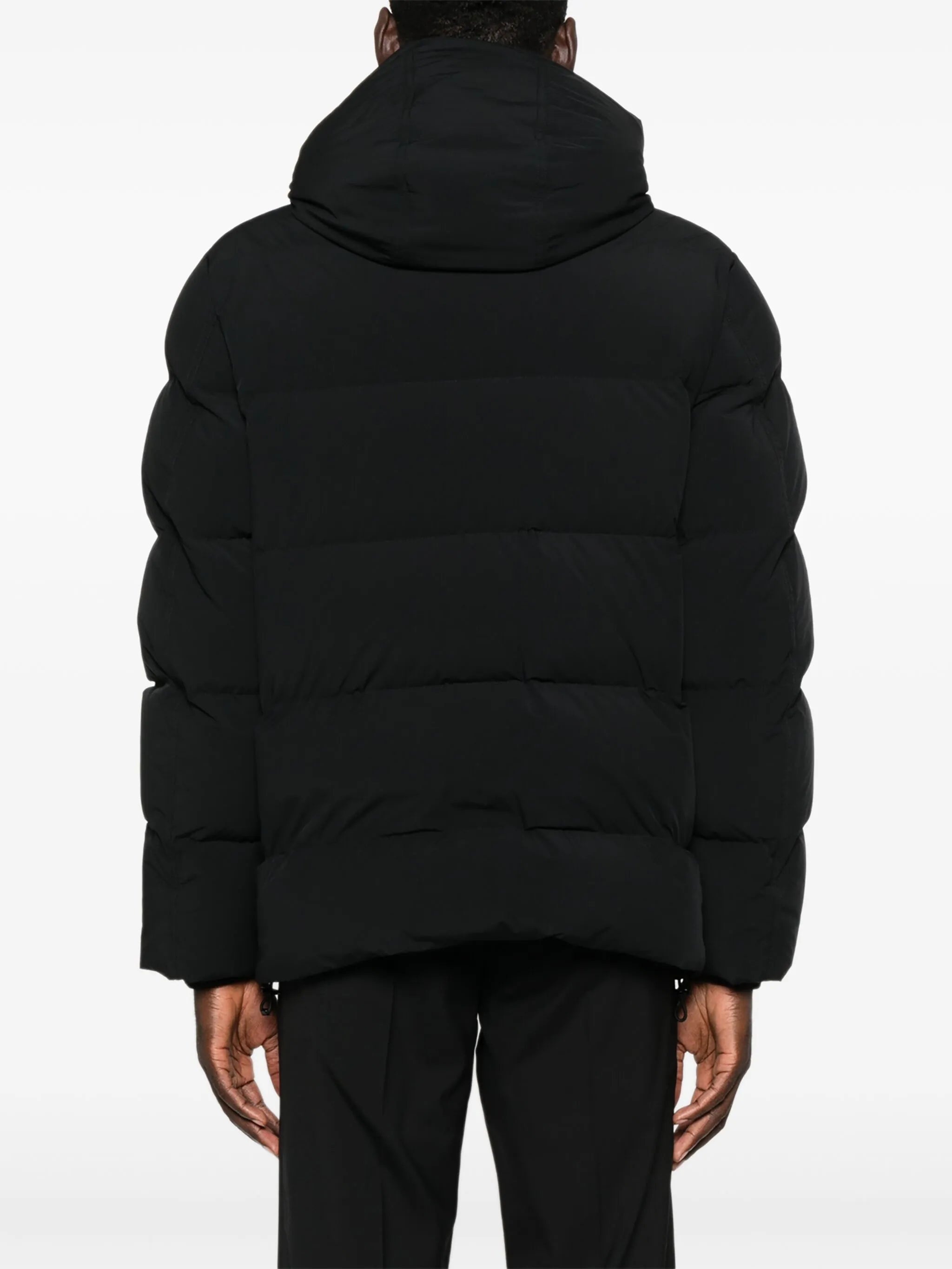 hooded puffer jacket