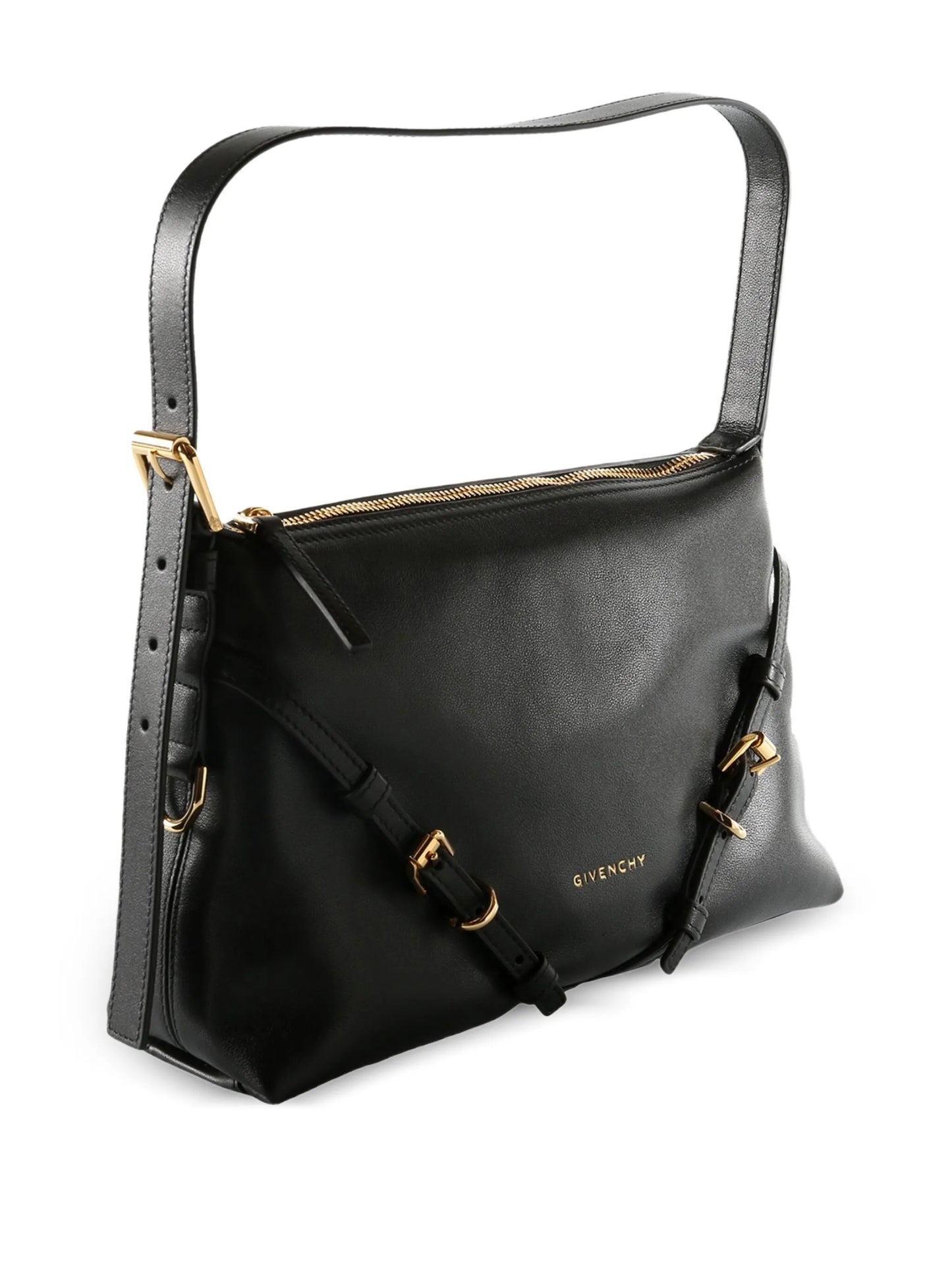 mini Voyou buckle-strap leather shoulder bag