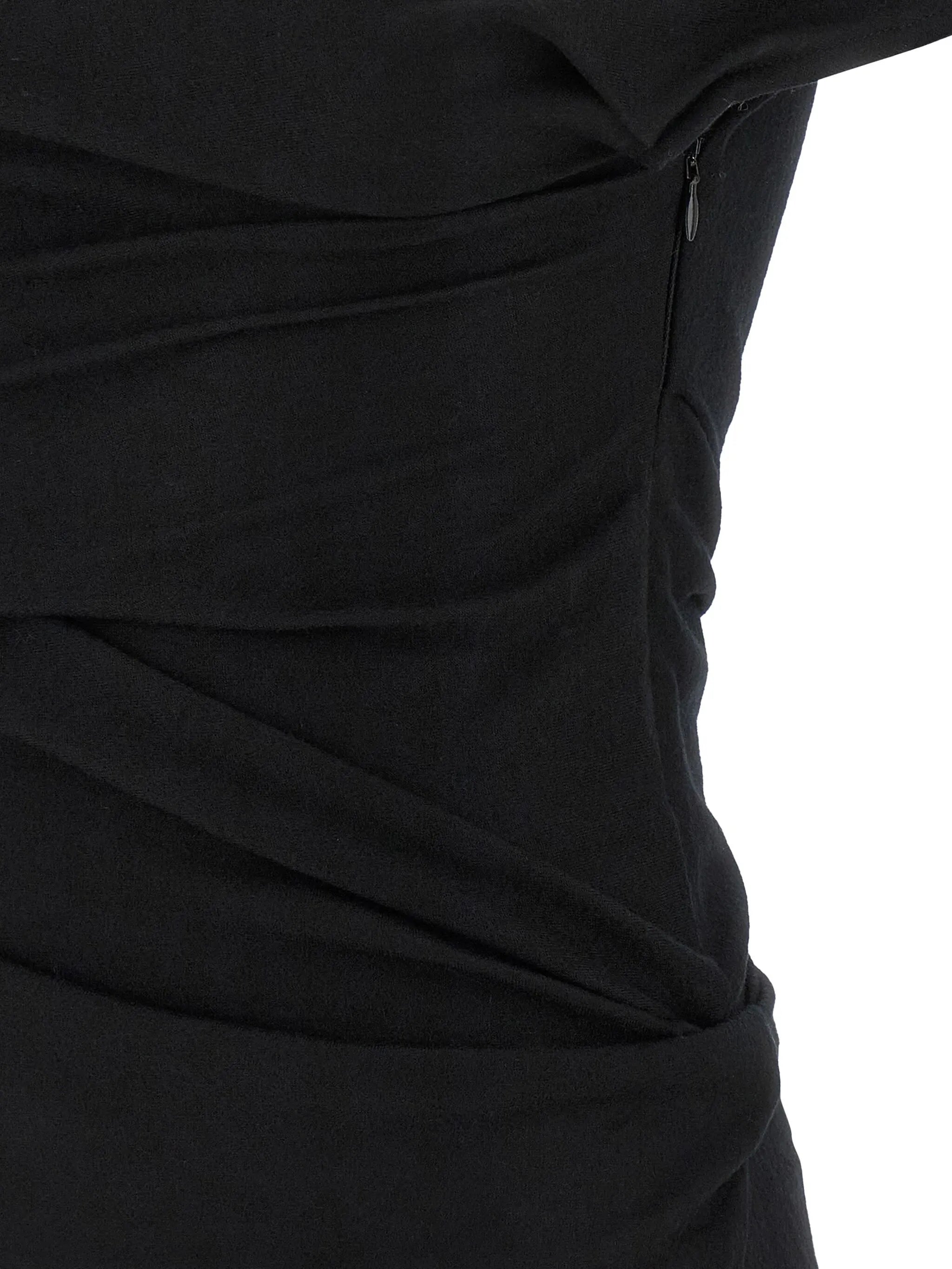 Flap draped short-sleeve top