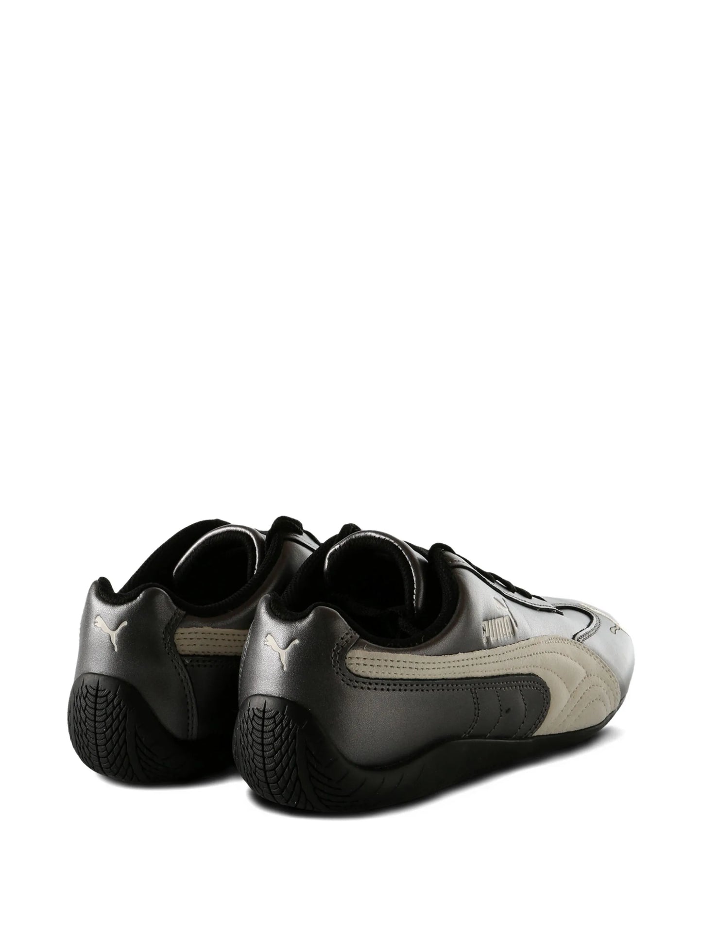 metallic-finish sneakers