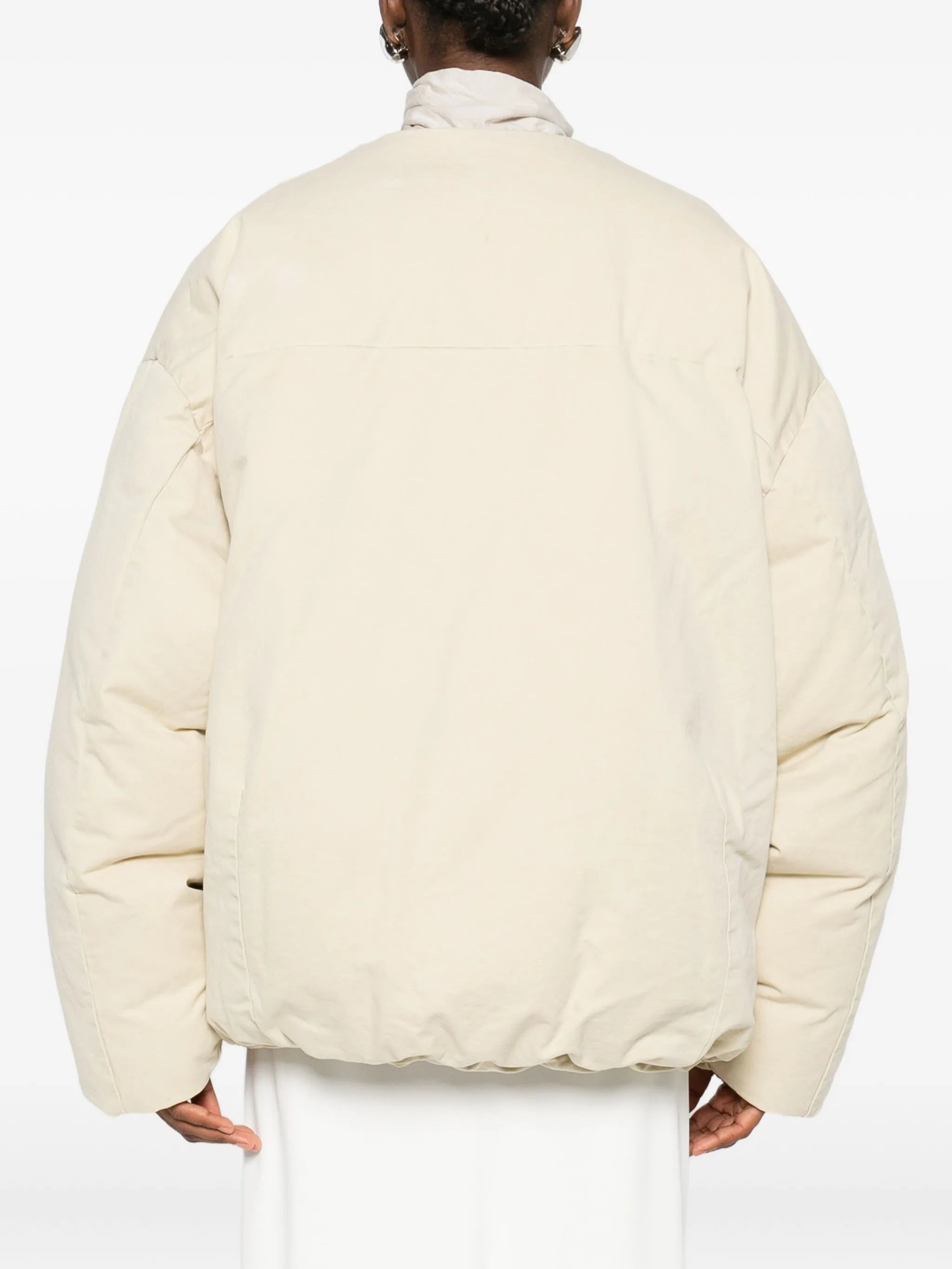 puffer zip-front jacket