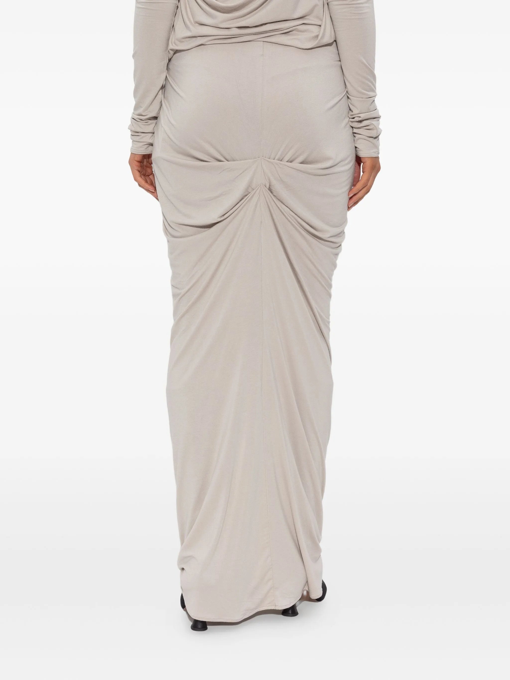 draped jersey skirt